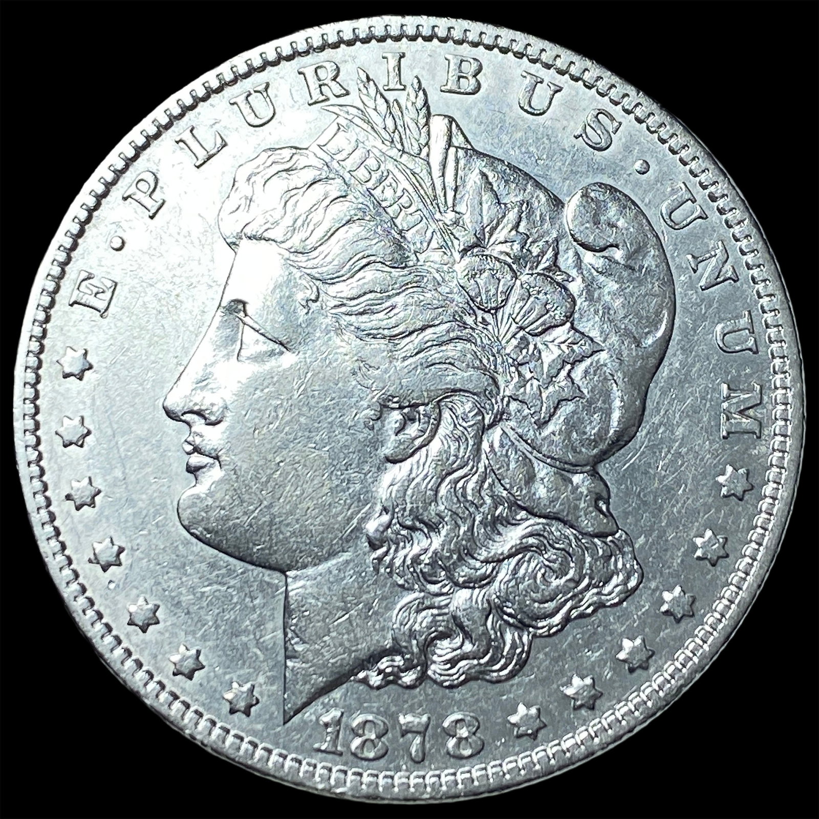 1878 Silver Morgan Dollar CLOSELY UNCIRCULATED: 1878 Silver Morgan Dollar CLOSELY UNCIRCULATED