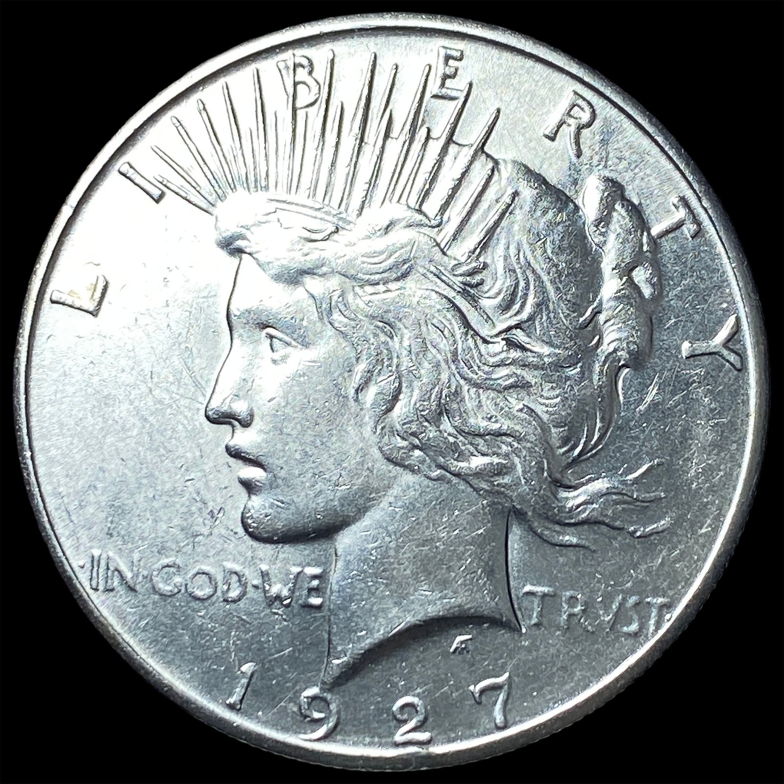 1927-S Silver Peace Dollar CLOSELY UNCIRCULATED: 1927-S Silver Peace Dollar CLOSELY UNCIRCULATED