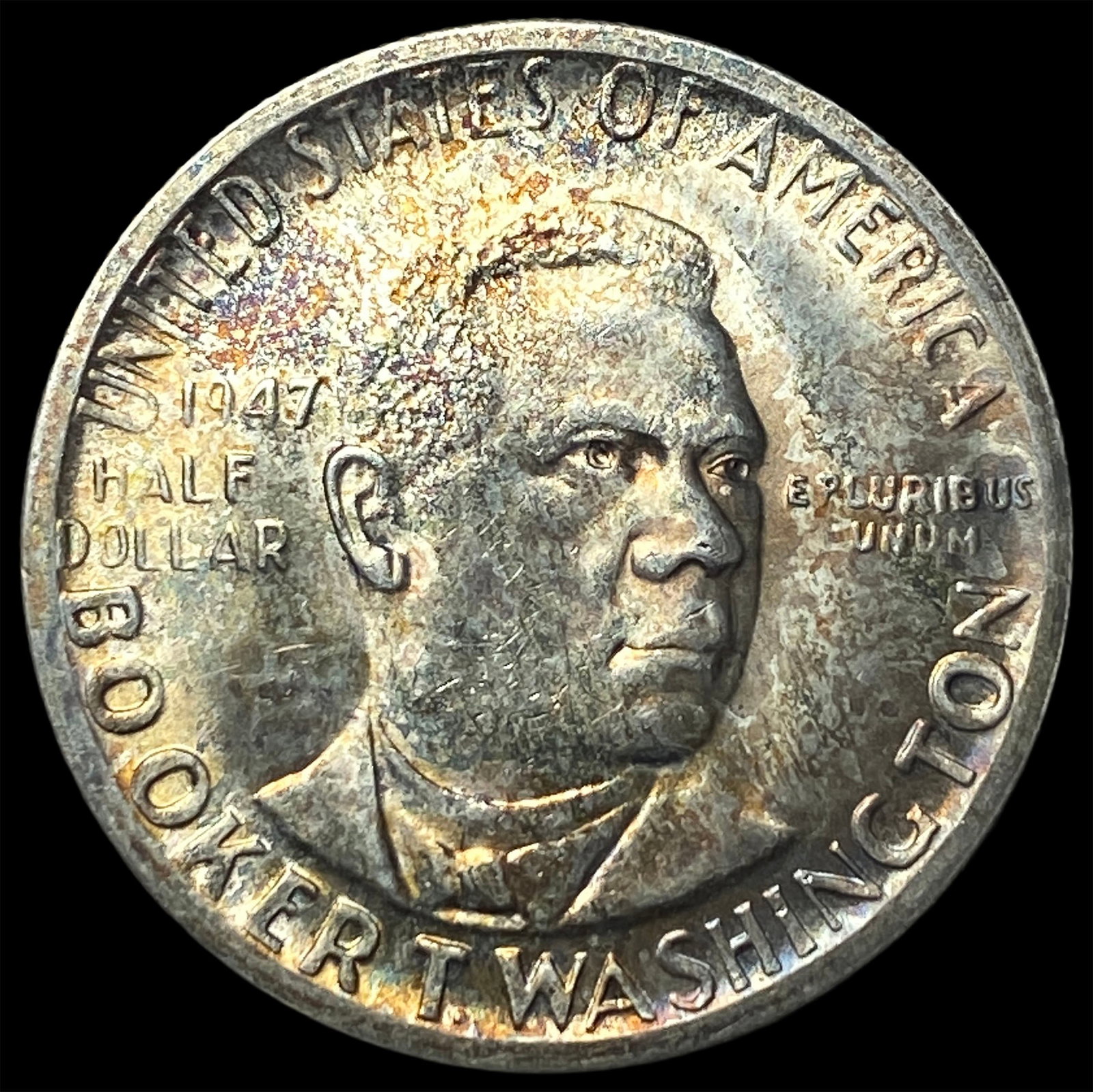 1947-S Silver Booker T. Washington Half Dollar CHOICE BU: 1947-S Silver Booker T. Washington Half Dollar CHOICE BU