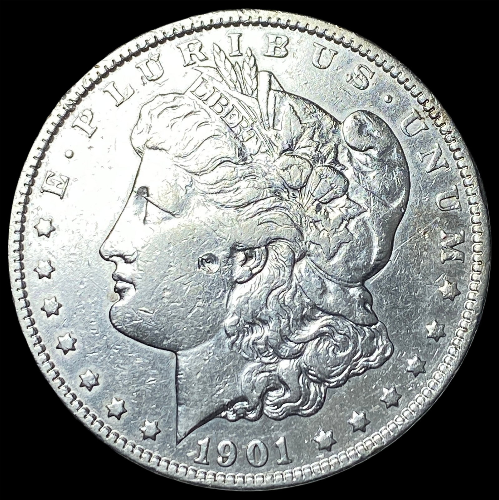 1901 Silver Morgan Dollar NEARLY UNCIRCULATED: 1901 Silver Morgan Dollar NEARLY UNCIRCULATED