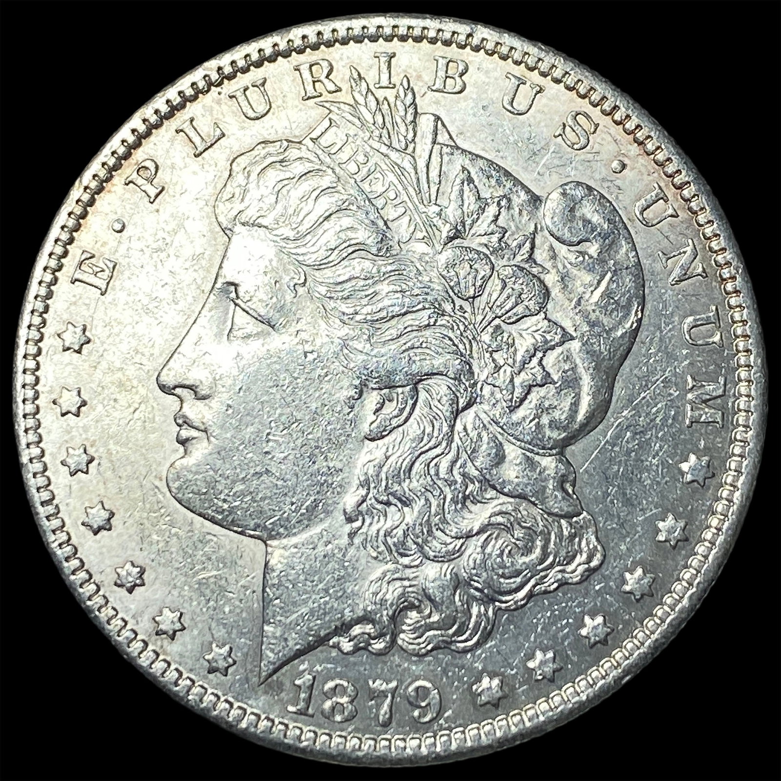 1879 Silver Morgan Dollar CLOSELY UNCIRCULATED: 1879 Silver Morgan Dollar CLOSELY UNCIRCULATED