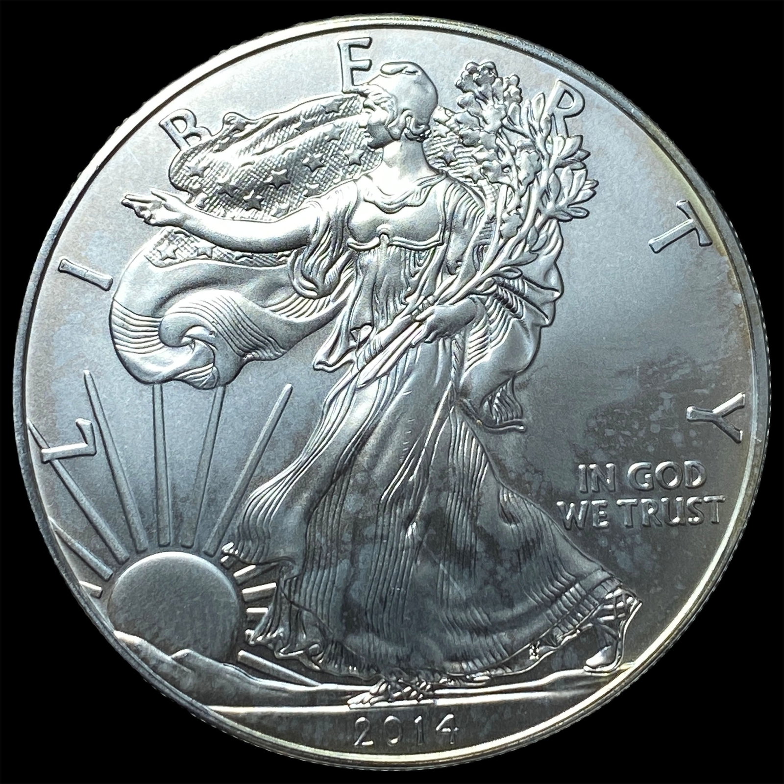 2014 1 oz Silver American Eagle $1 SUPERB GEM BU: 2014 1 oz Silver American Eagle $1 SUPERB GEM BU