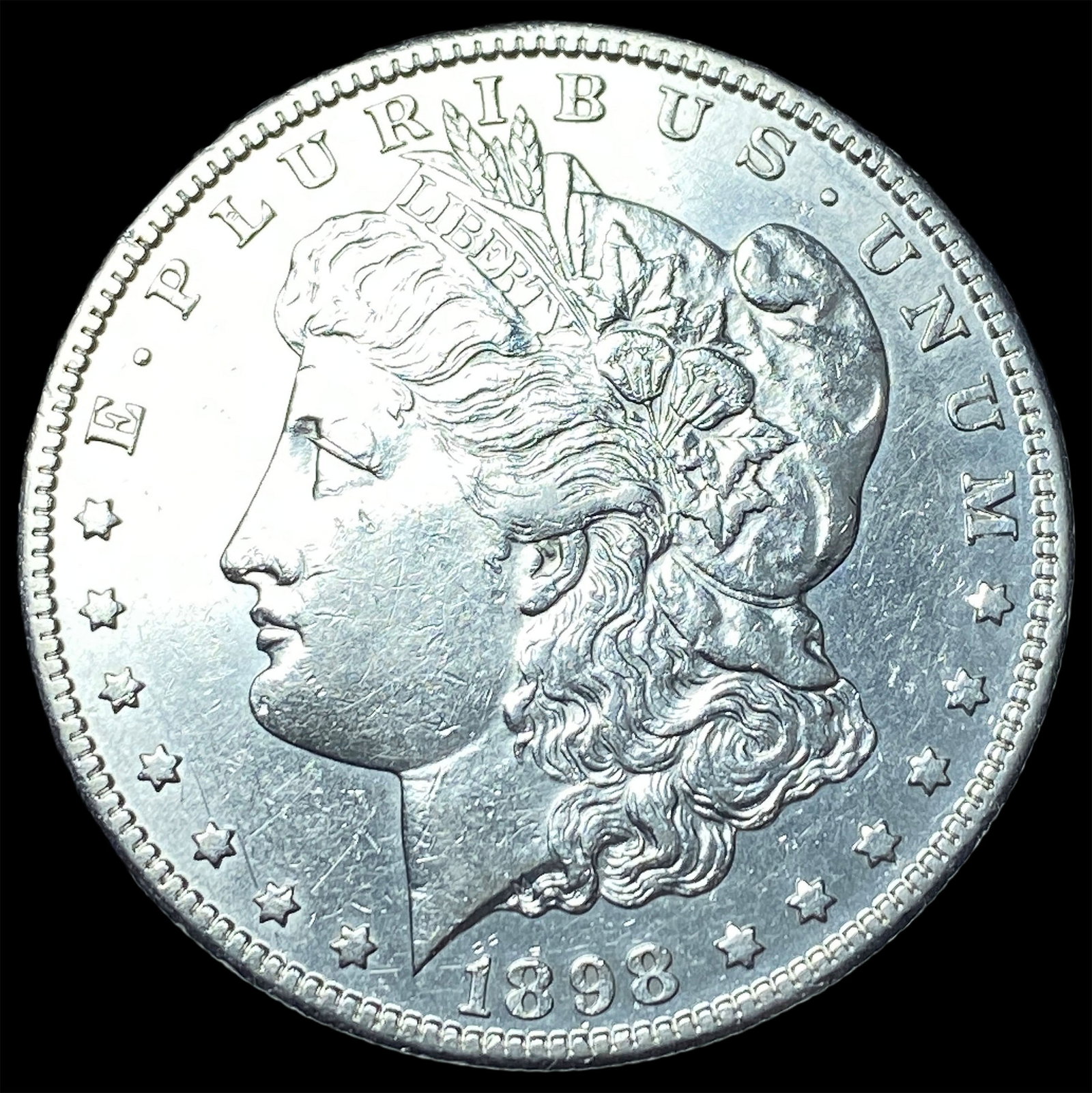 1898-S Silver Morgan Dollar CHOICE AU: 1898-S Silver Morgan Dollar CHOICE AU