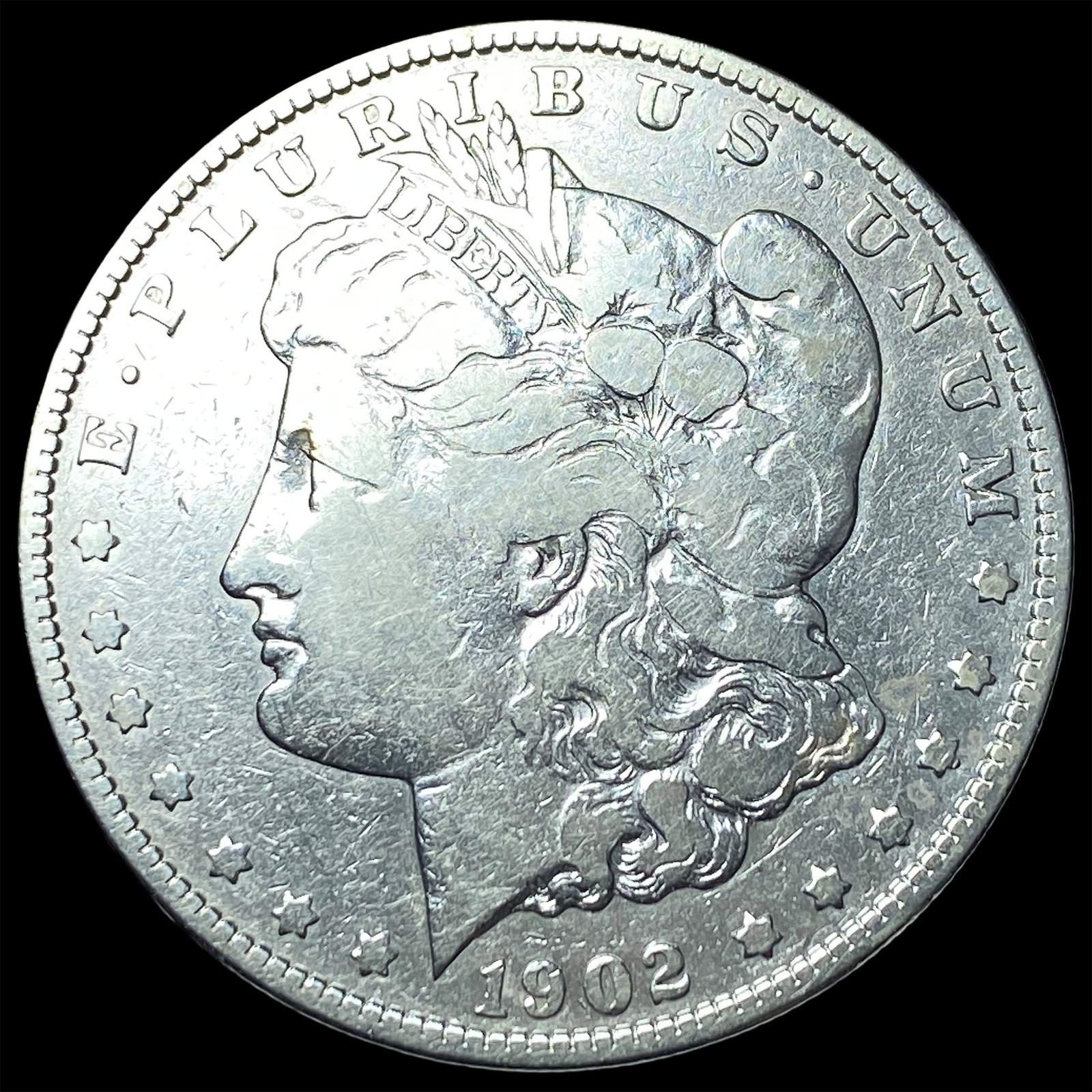 1902-S Silver Morgan Dollar LIGHTLY CIRCULATED: 1902-S Silver Morgan Dollar LIGHTLY CIRCULATED