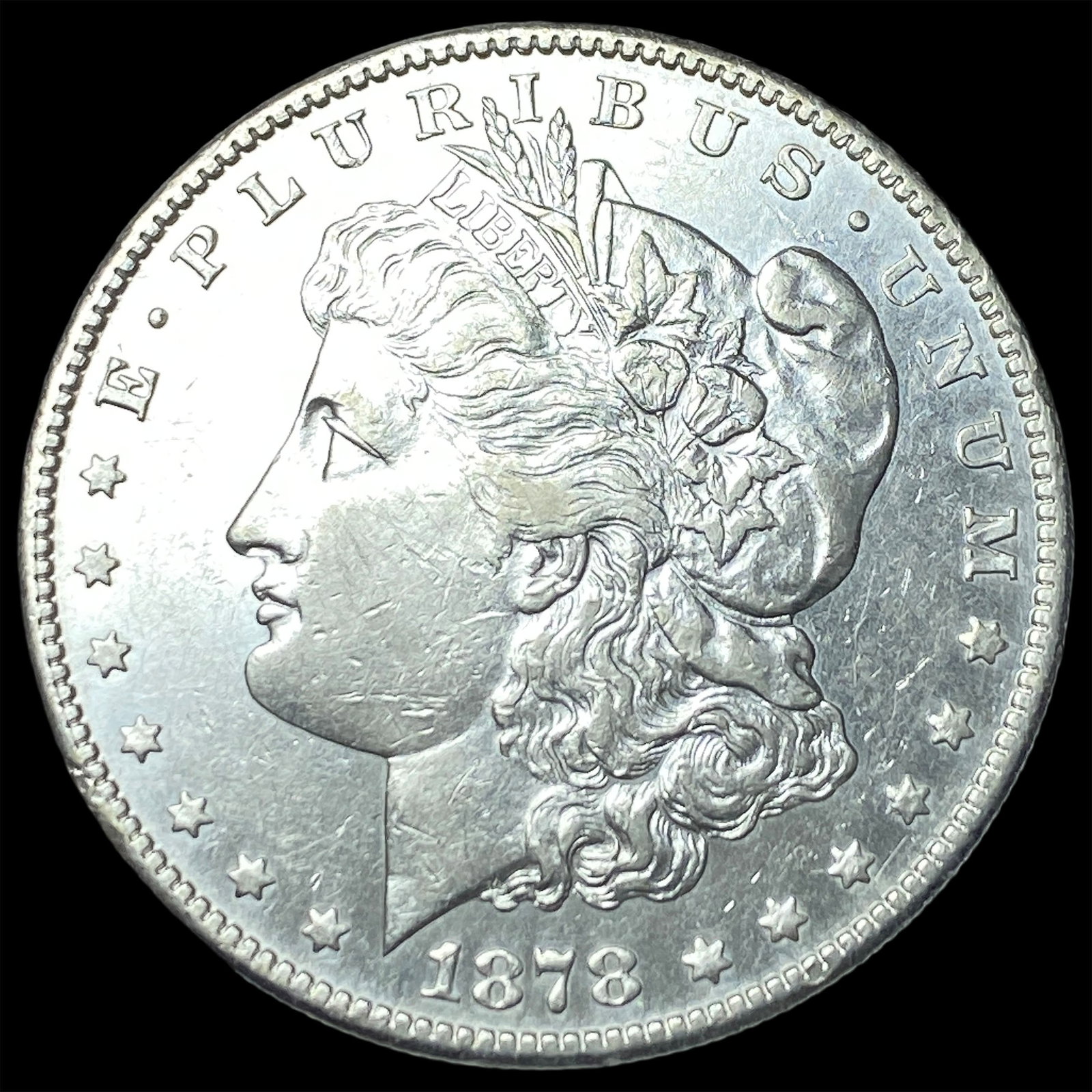 1878-S Silver Morgan Dollar CLOSELY UNCIRCULATED: 1878-S Silver Morgan Dollar CLOSELY UNCIRCULATED