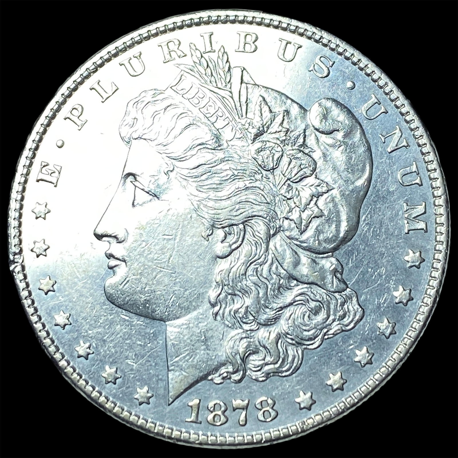1878 Rev 79 Silver Morgan Dollar CLOSELY UNCIRCULATED: 1878 Rev 79 Silver Morgan Dollar CLOSELY UNCIRCULATED