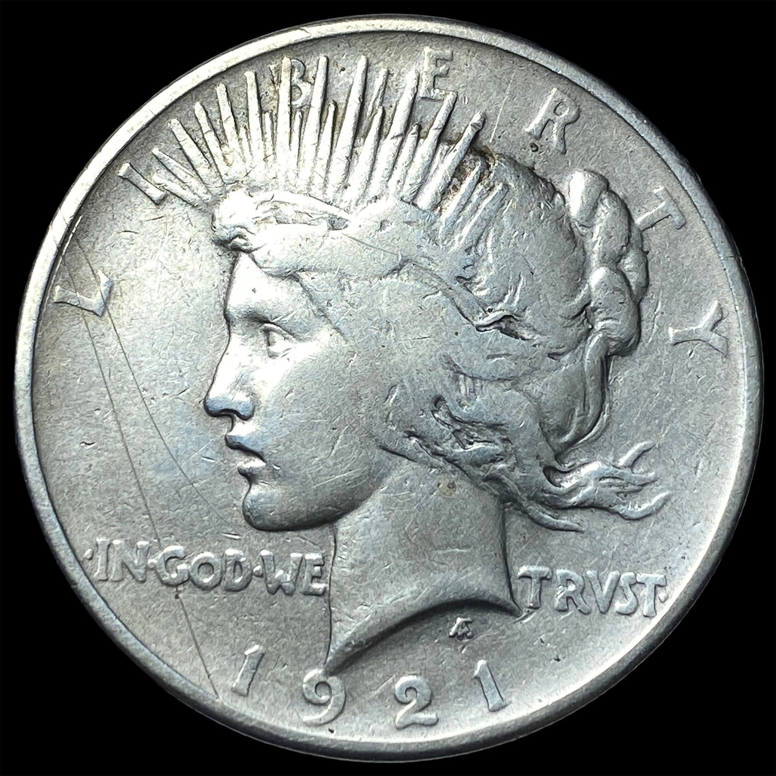 1921 Silver Peace Dollar SUPERB GEM BU: 1921 Silver Peace Dollar SUPERB GEM BU