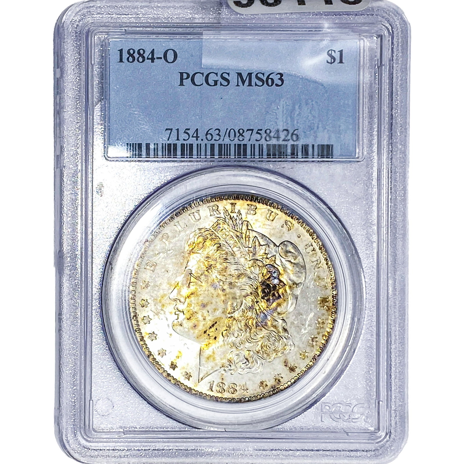 1884-O Morgan Silver Dollar PCGS MS63: 1884-O Morgan Silver Dollar PCGS MS63