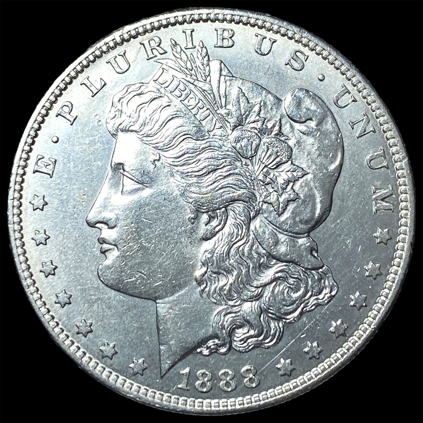 1888-S Silver Morgan Dollar CHOICE AU: 1888-S Silver Morgan Dollar CHOICE AU