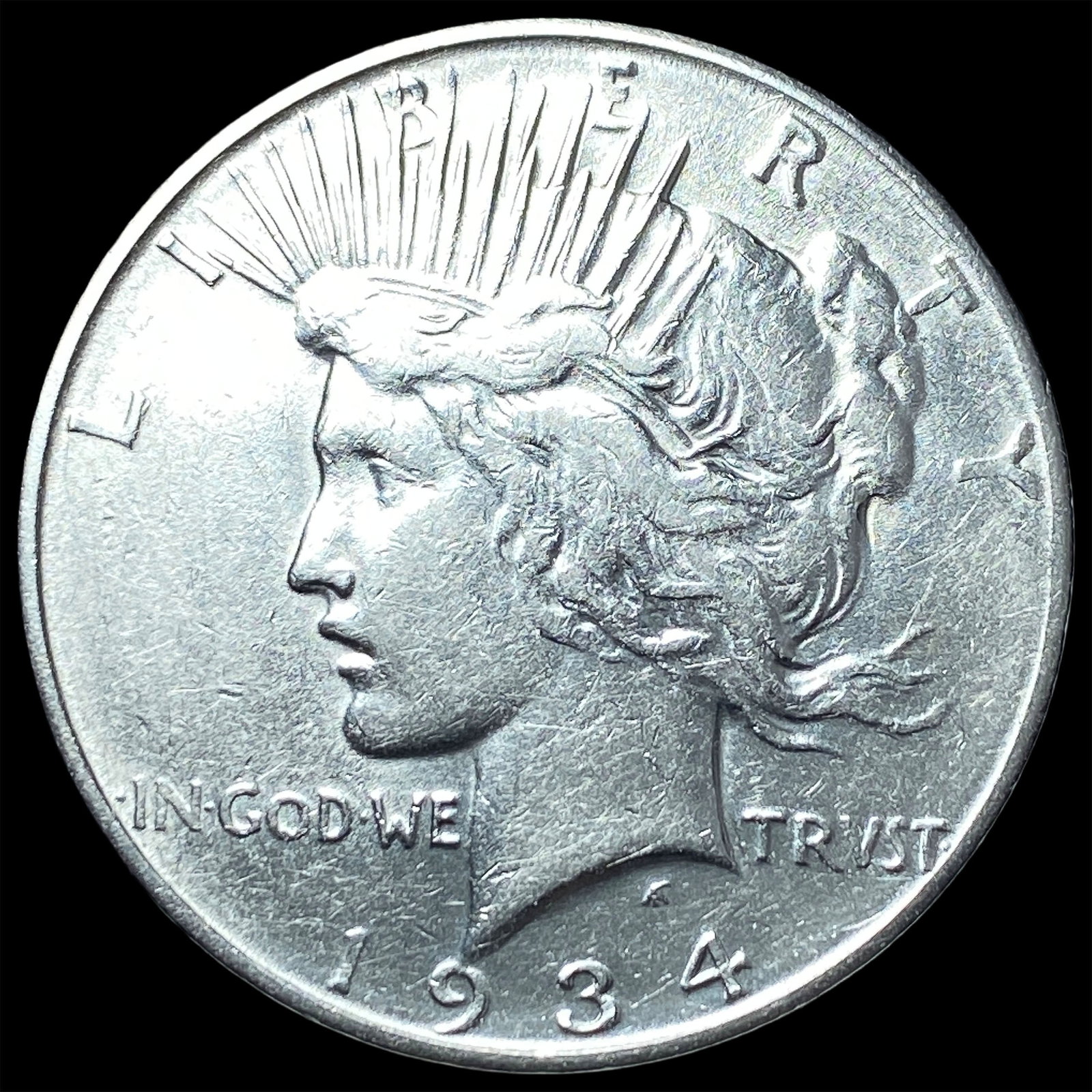 1934 Silver Peace Dollar NEARLY UNCIRCULATED: 1934 Silver Peace Dollar NEARLY UNCIRCULATED