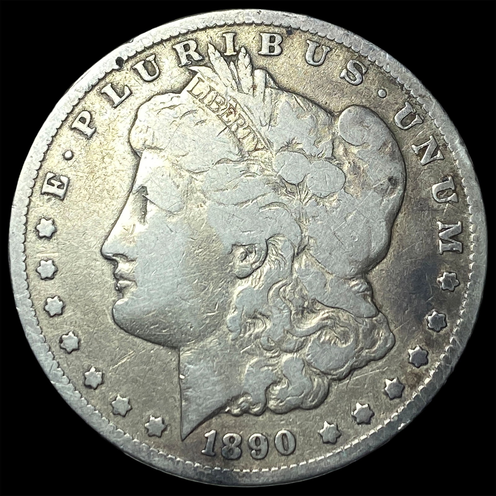 1890-CC Silver Morgan Dollar NICELY CIRCULATED: 1890-CC Silver Morgan Dollar NICELY CIRCULATED