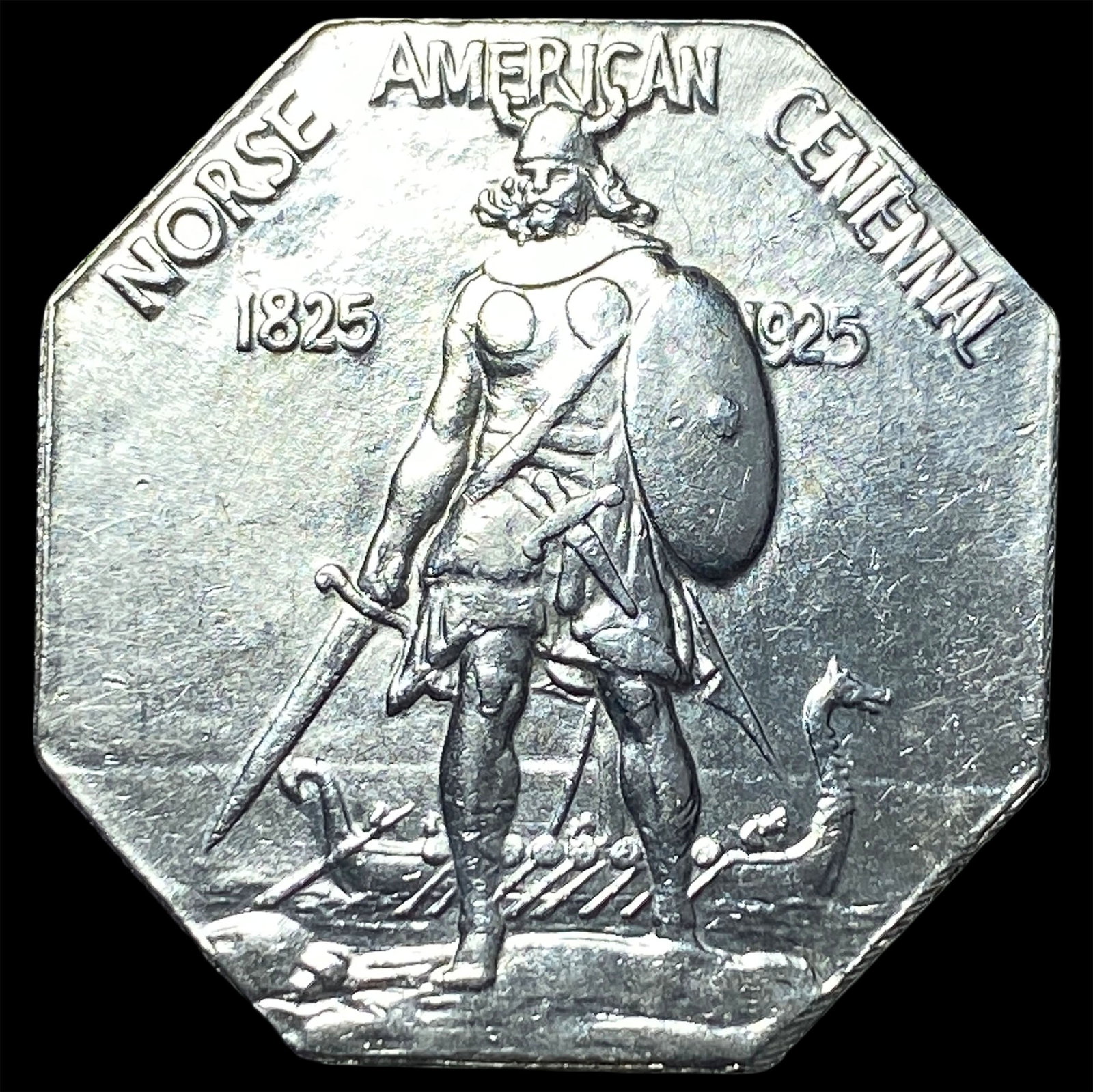1925 Silver Norse American Medal UNCIRCULATED: 1925 Silver Norse American Medal UNCIRCULATED