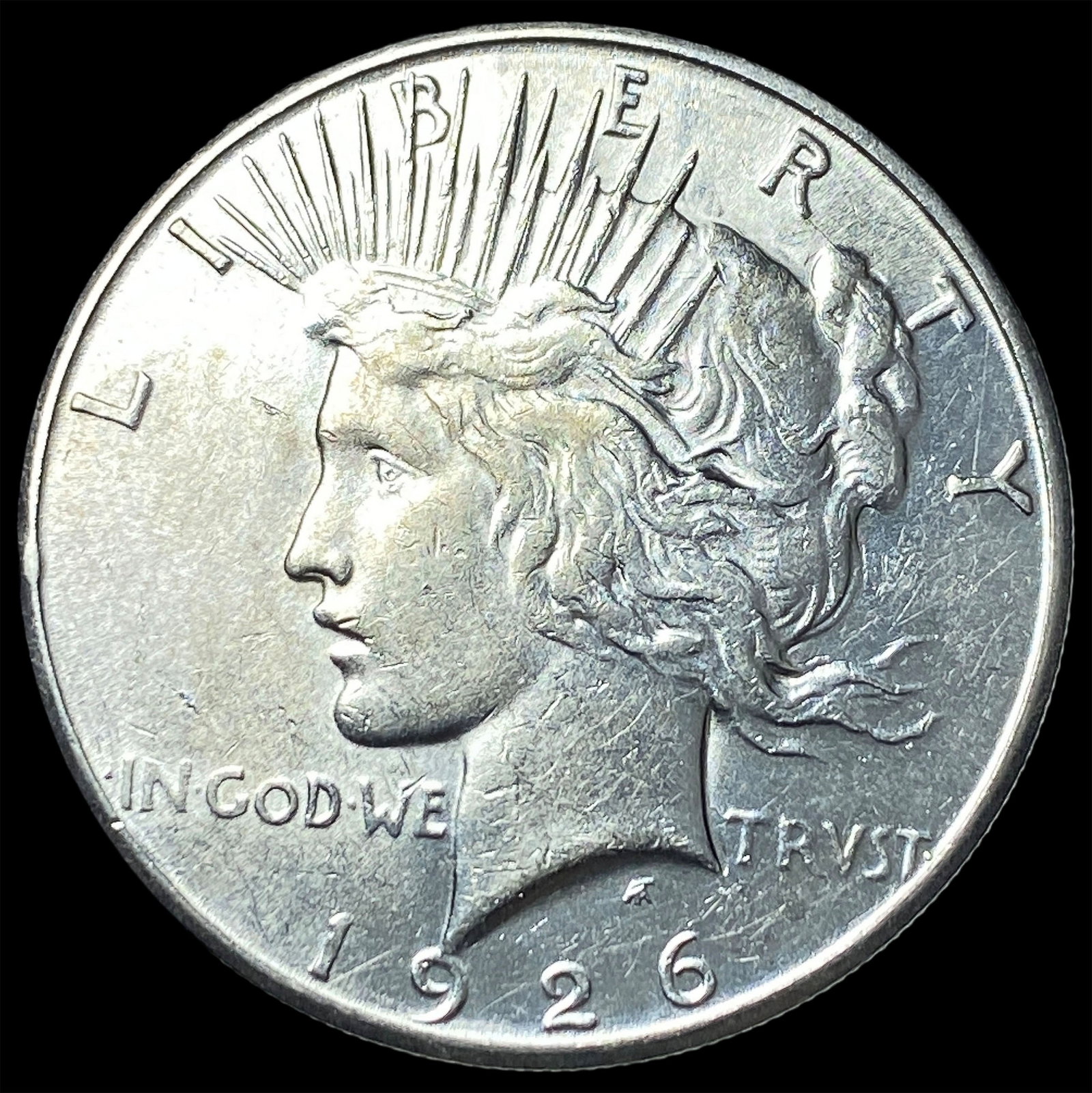 1926-S Silver Peace Dollar CHOICE AU: 1926-S Silver Peace Dollar CHOICE AU