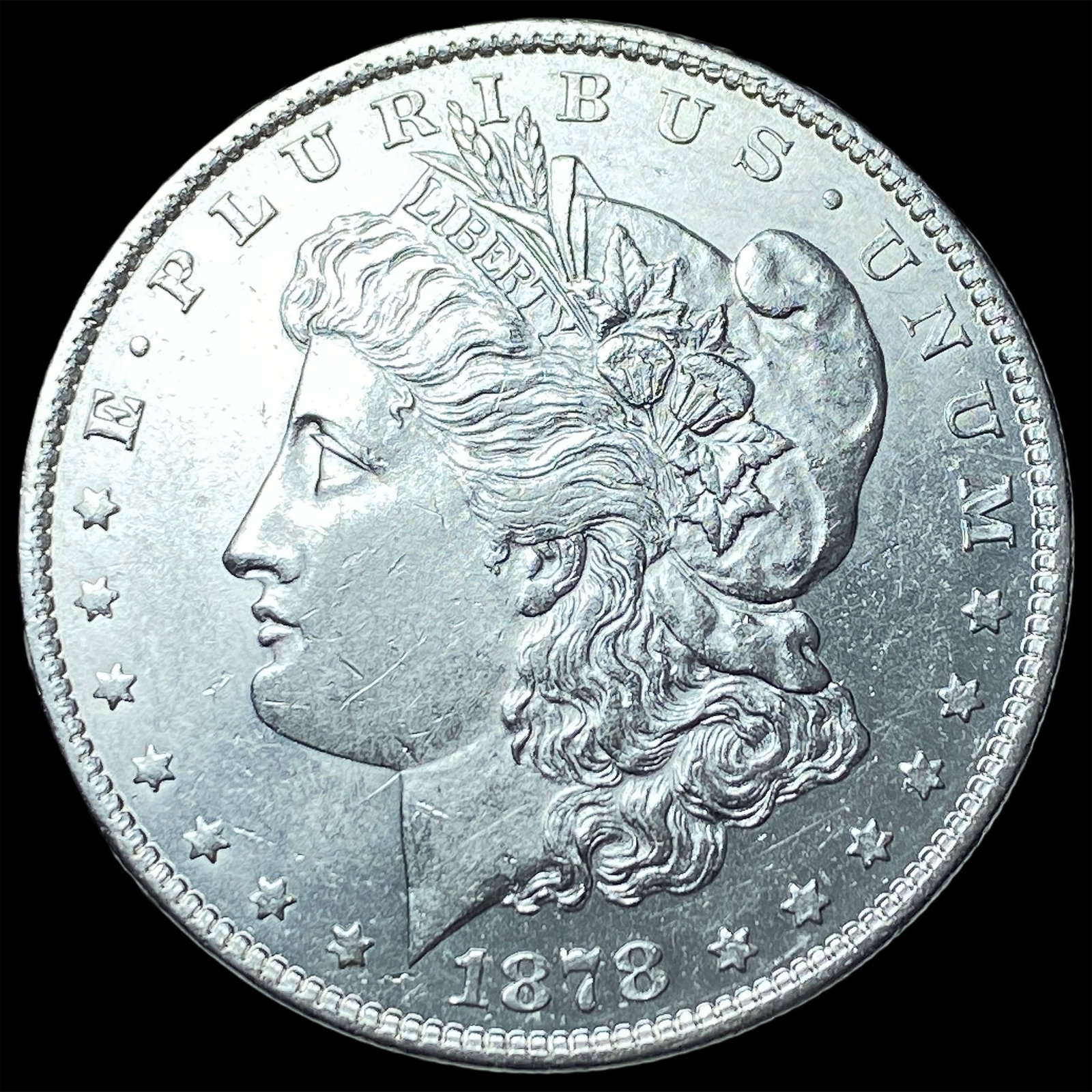 1878-S Silver Morgan Dollar CHOICE AU: 1878-S Silver Morgan Dollar CHOICE AU