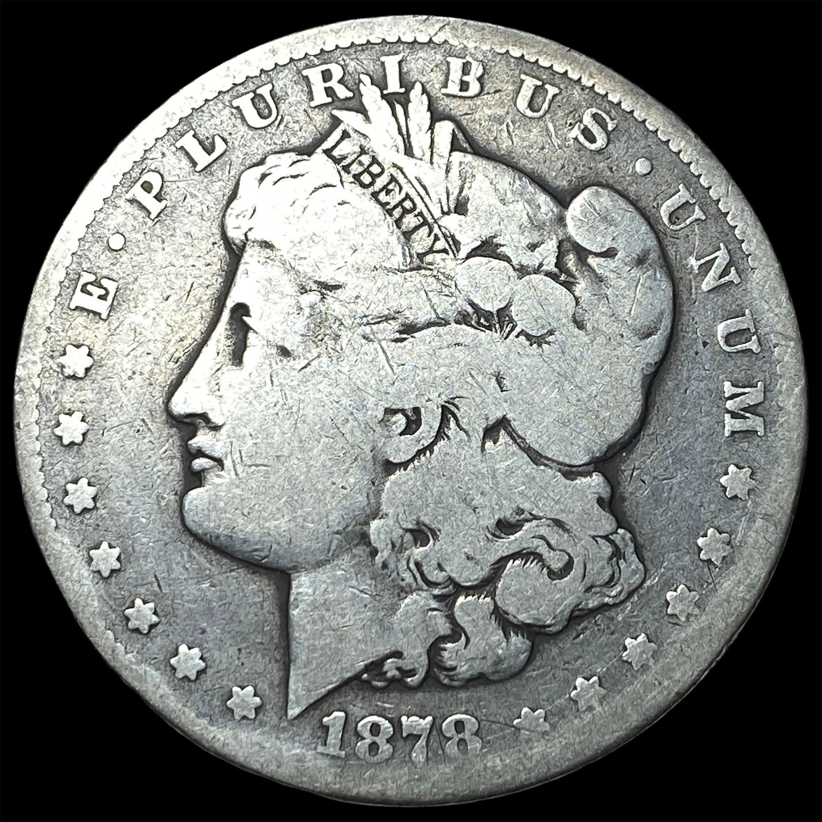 1878-S Silver Morgan Dollar NICELY CIRCULATED: 1878-S Silver Morgan Dollar NICELY CIRCULATED