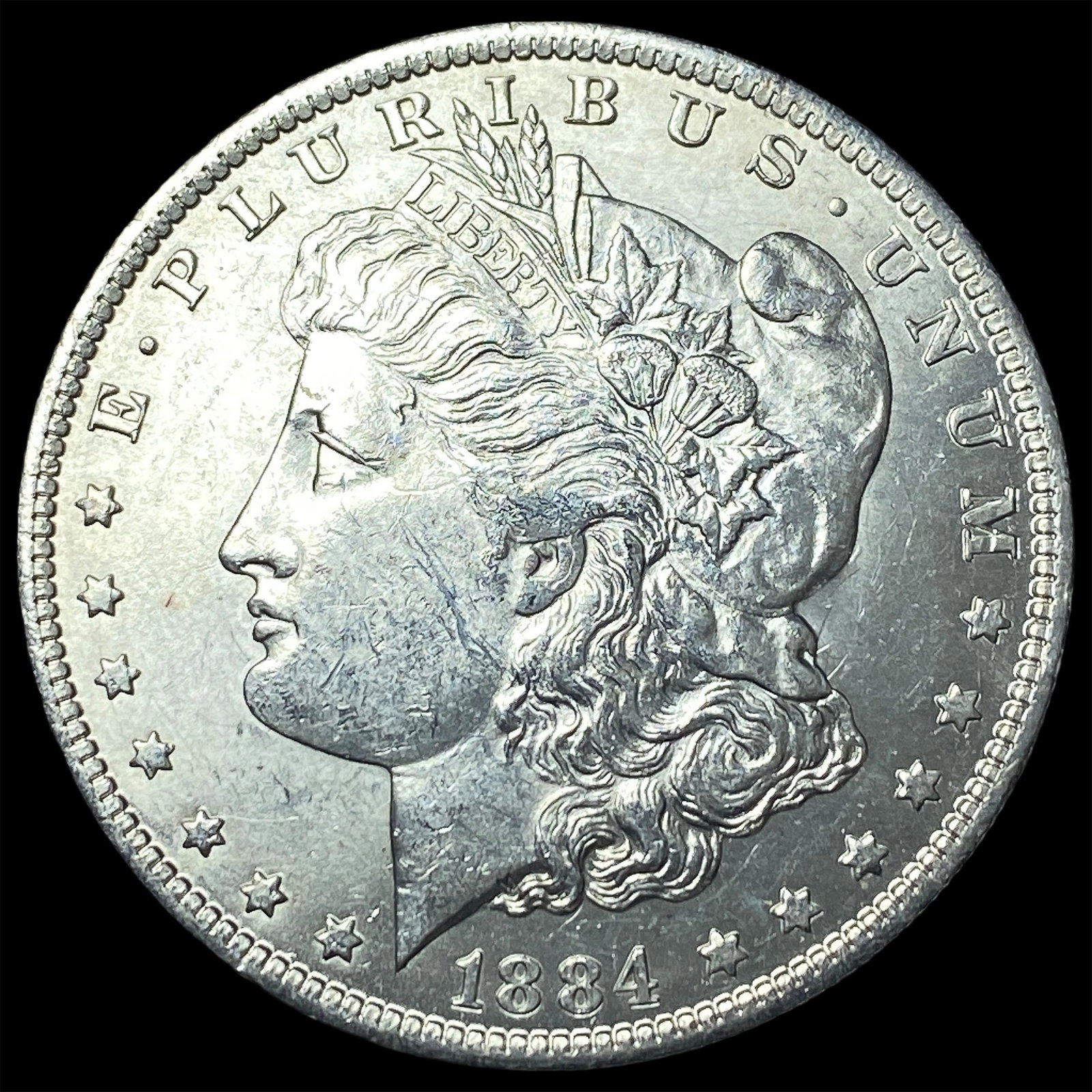 1884-S Silver Morgan Dollar CLOSELY UNCIRCULATED: 1884-S Silver Morgan Dollar CLOSELY UNCIRCULATED