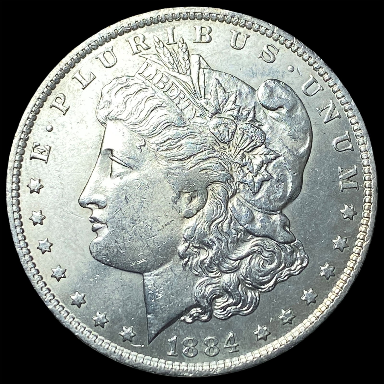 1884-S Silver Morgan Dollar CHOICE AU: 1884-S Silver Morgan Dollar CHOICE AU