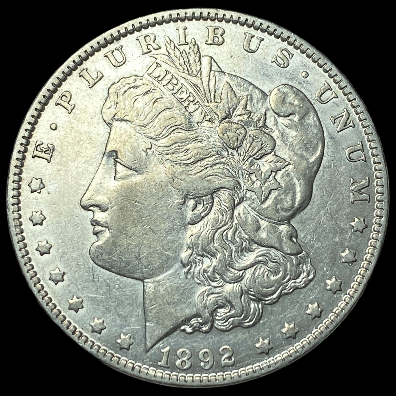 1892-S Silver Morgan Dollar CLOSELY UNCIRCULATED: 1892-S Silver Morgan Dollar CLOSELY UNCIRCULATED