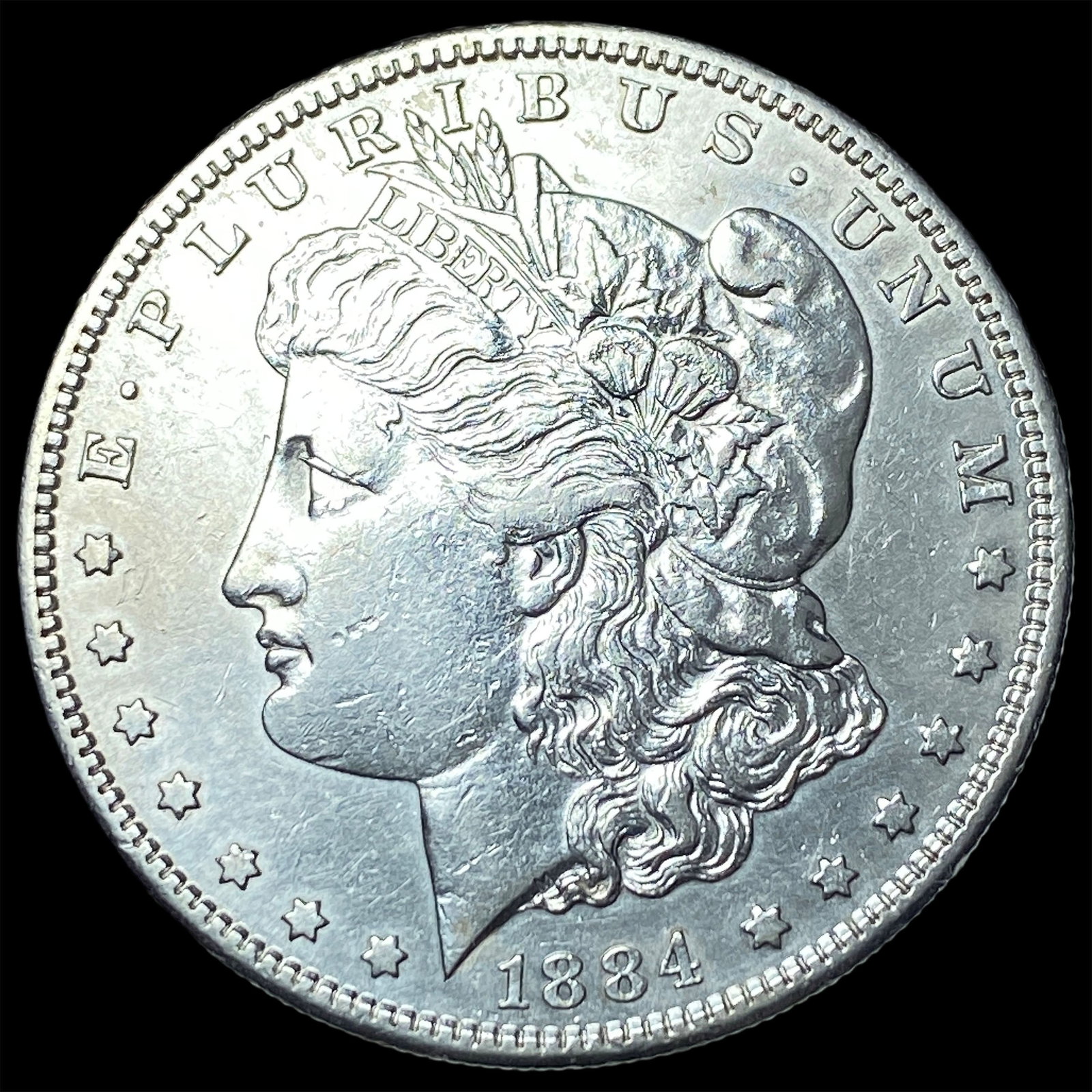 1884-S Silver Morgan Dollar CLOSELY UNCIRCULATED: 1884-S Silver Morgan Dollar CLOSELY UNCIRCULATED