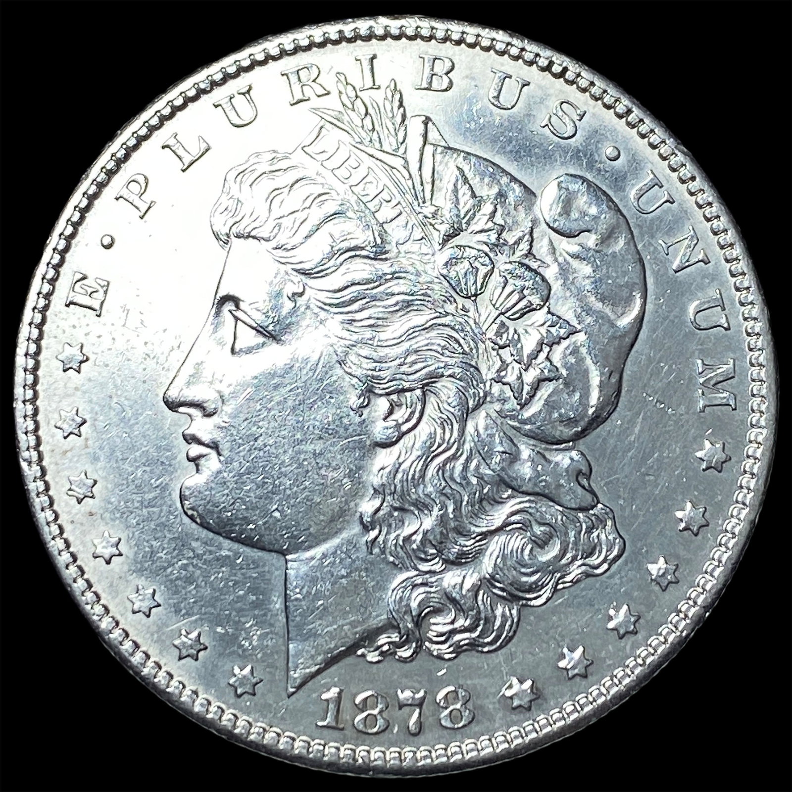 1878-S Silver Morgan Dollar CLOSELY UNCIRCULATED: 1878-S Silver Morgan Dollar CLOSELY UNCIRCULATED