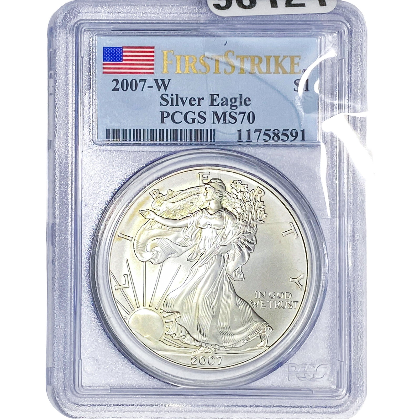 2007-W 1oz Silver Eagle PCGS MS70 (1 of 2)
