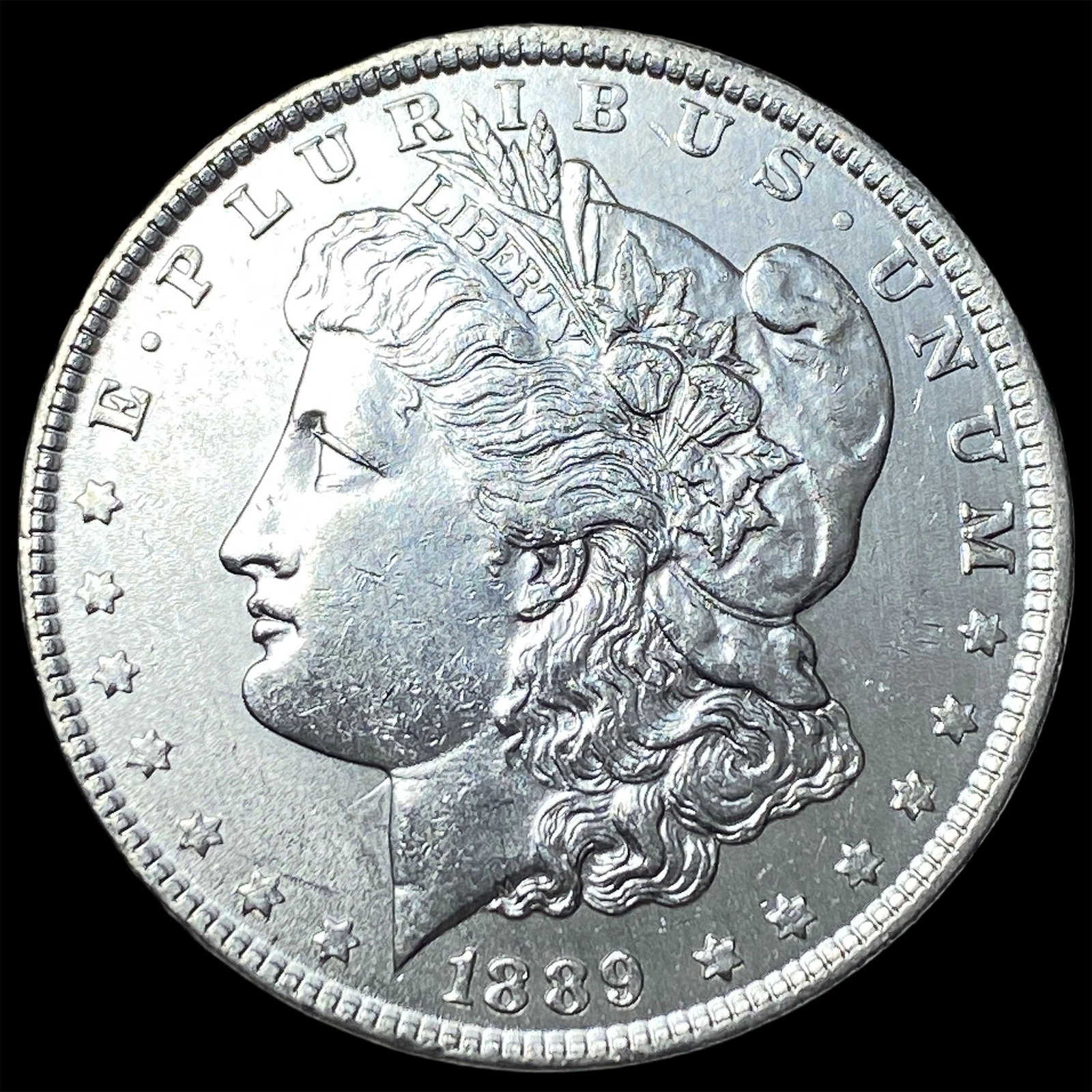 1889 Morgan Silver Dollar CLOSELY UNCIRCULATED: 1889 Morgan Silver Dollar CLOSELY UNCIRCULATED