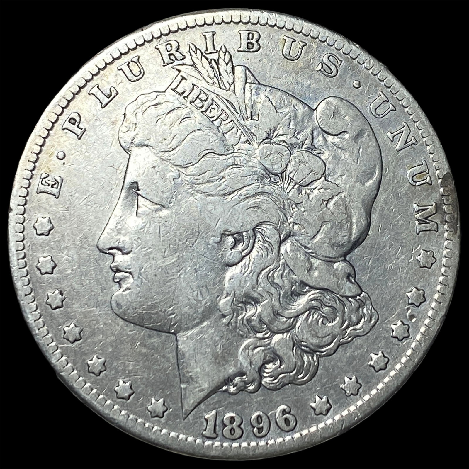 1896-S Silver Morgan Dollar LIGHTLY CIRCULATED: 1896-S Silver Morgan Dollar LIGHTLY CIRCULATED
