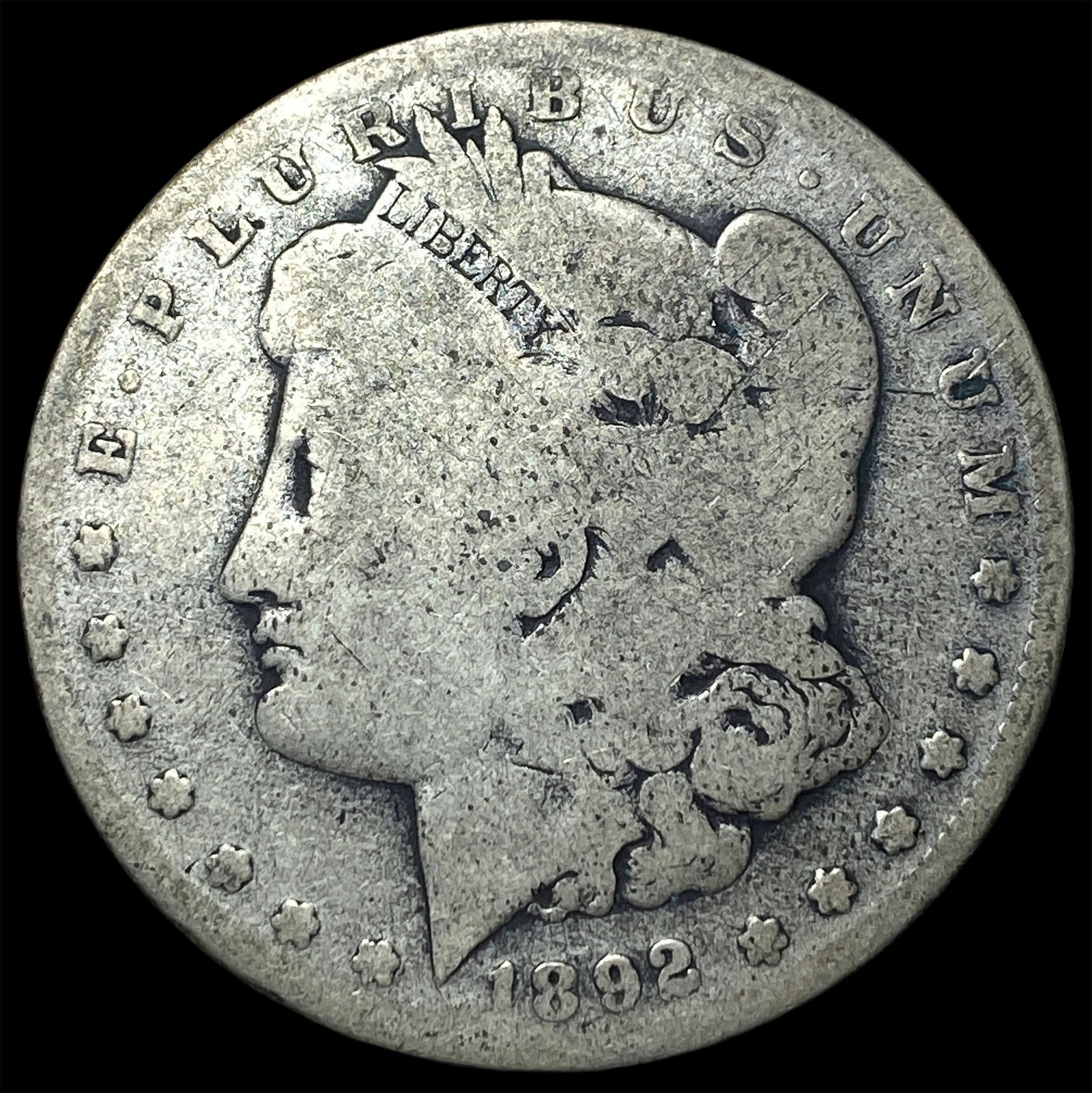 1892 Silver Morgan Dollar NICELY CIRCULATED: 1892 Silver Morgan Dollar NICELY CIRCULATED