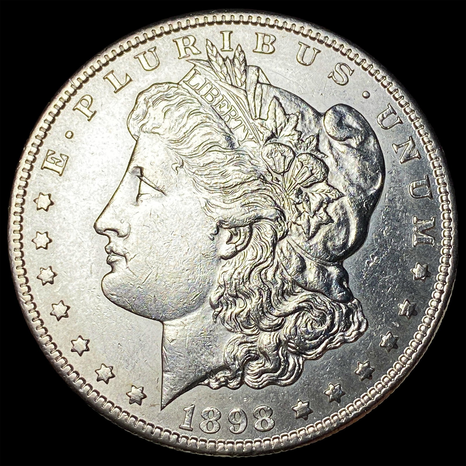 1898-S Silver Morgan Dollar CHOICE AU: 1898-S Silver Morgan Dollar CHOICE AU
