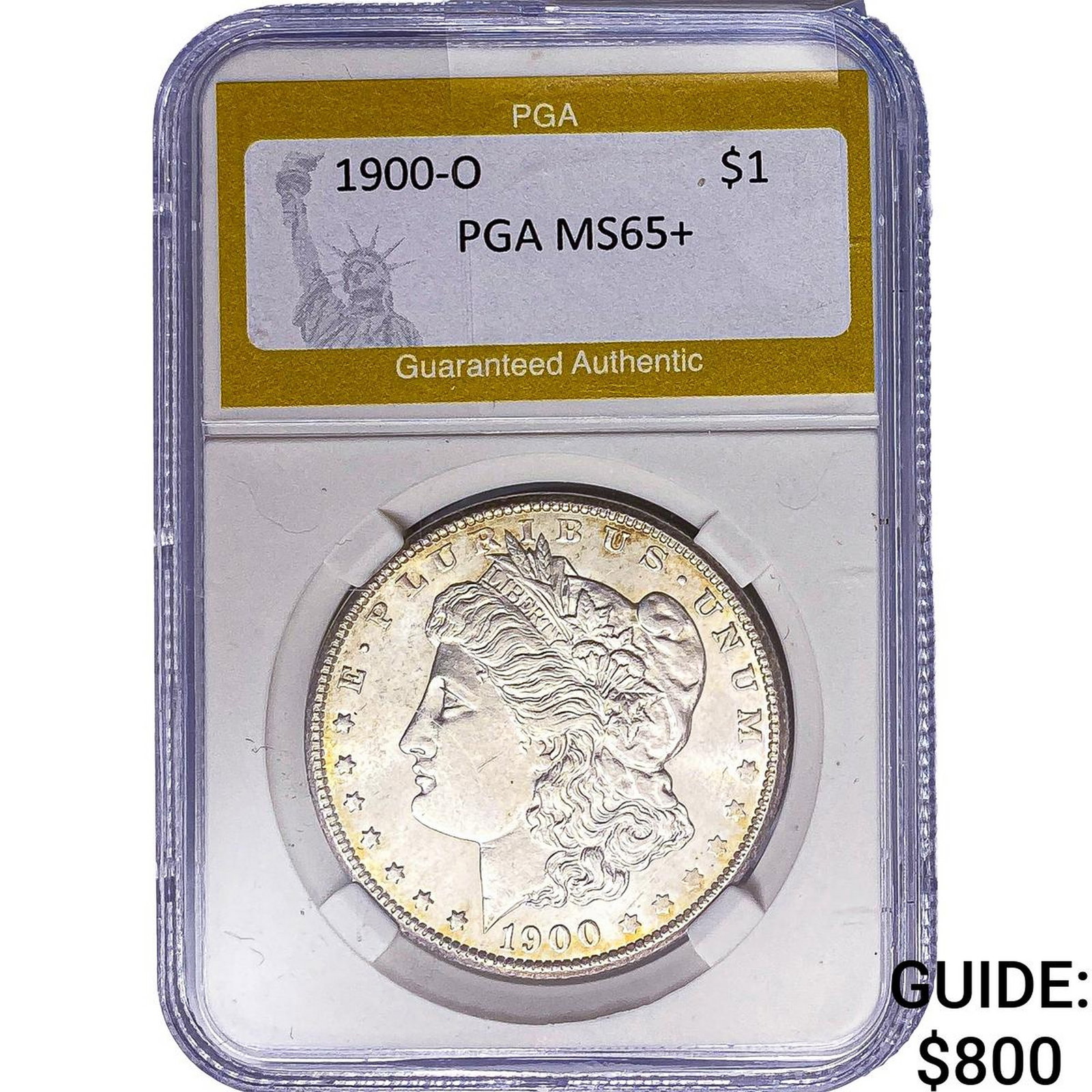 1900-O Morgan Silver Dollar PGA MS65+: 1900-O Morgan Silver Dollar PGA MS65+