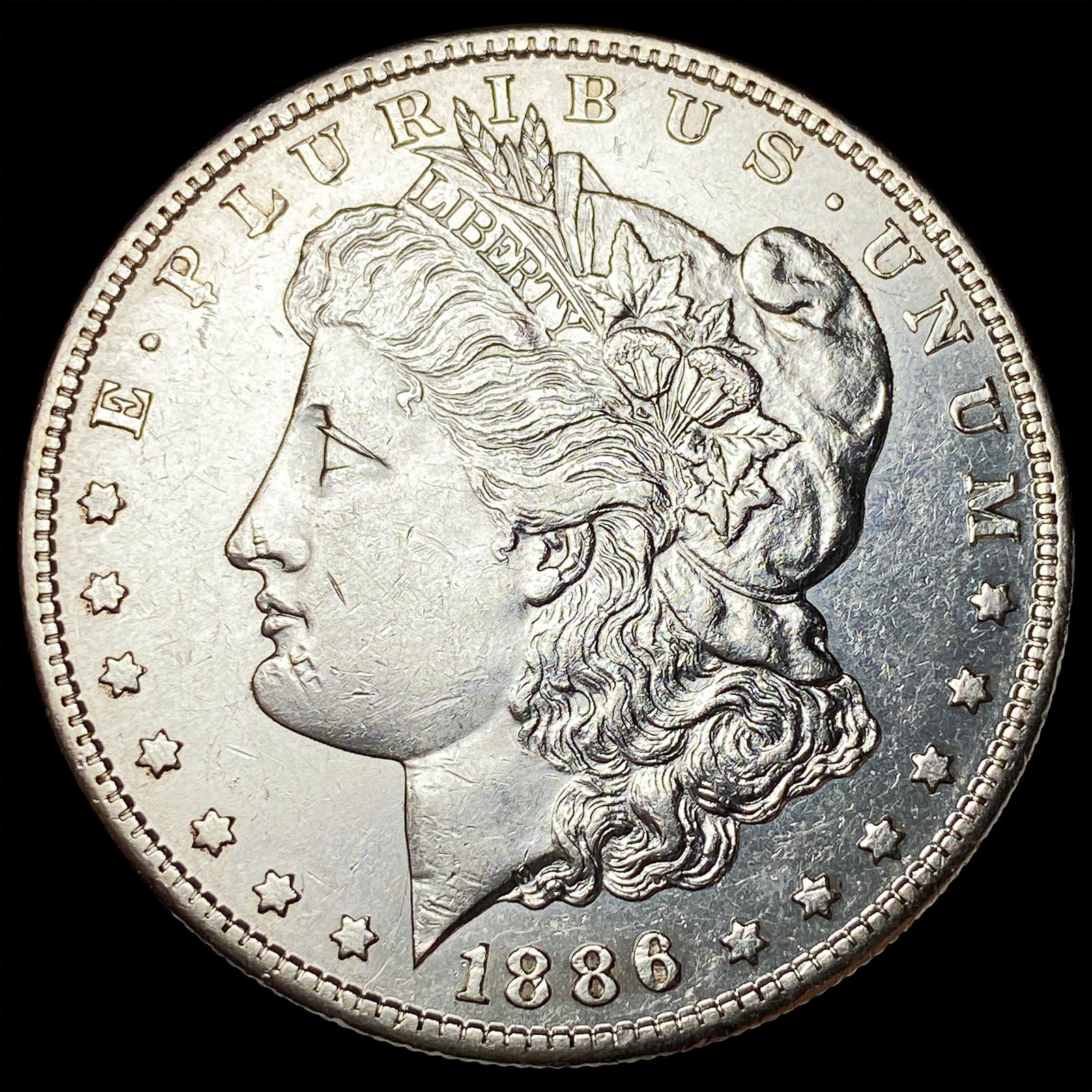 1886-S Silver Morgan Dollar CLOSELY UNCIRCULATED: 1886-S Silver Morgan Dollar CLOSELY UNCIRCULATED
