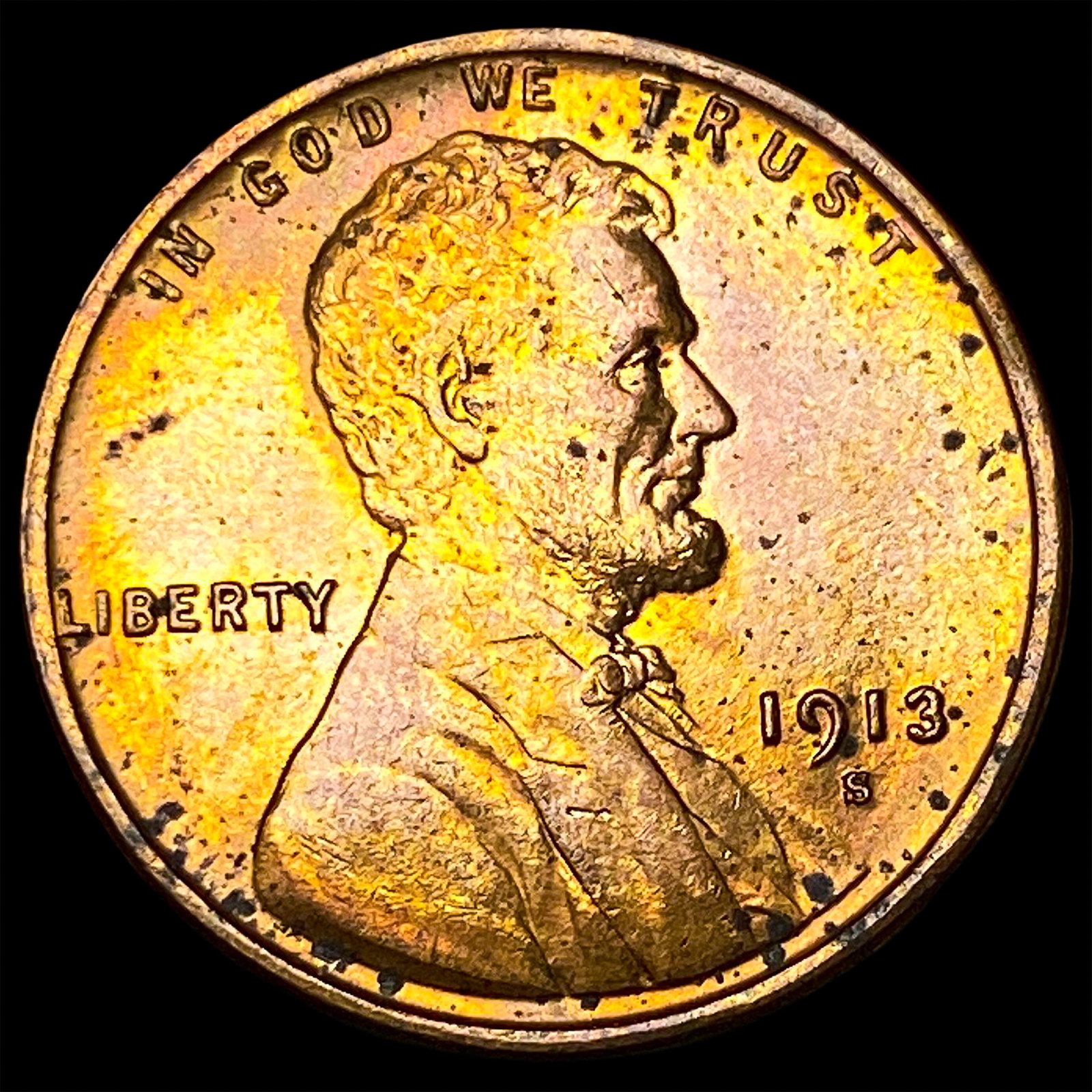 1913-S Lincoln Wheat Cent UNCIRCULATED (1 of 2)