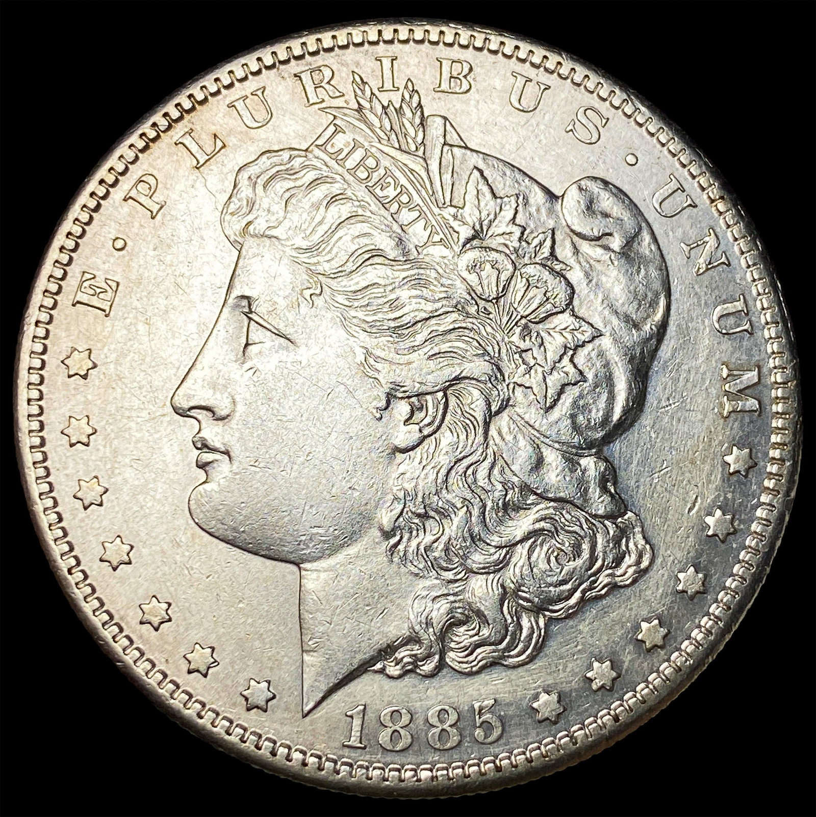 1885-S Silver Morgan Dollar CLOSELY UNCIRCULATED: 1885-S Silver Morgan Dollar CLOSELY UNCIRCULATED