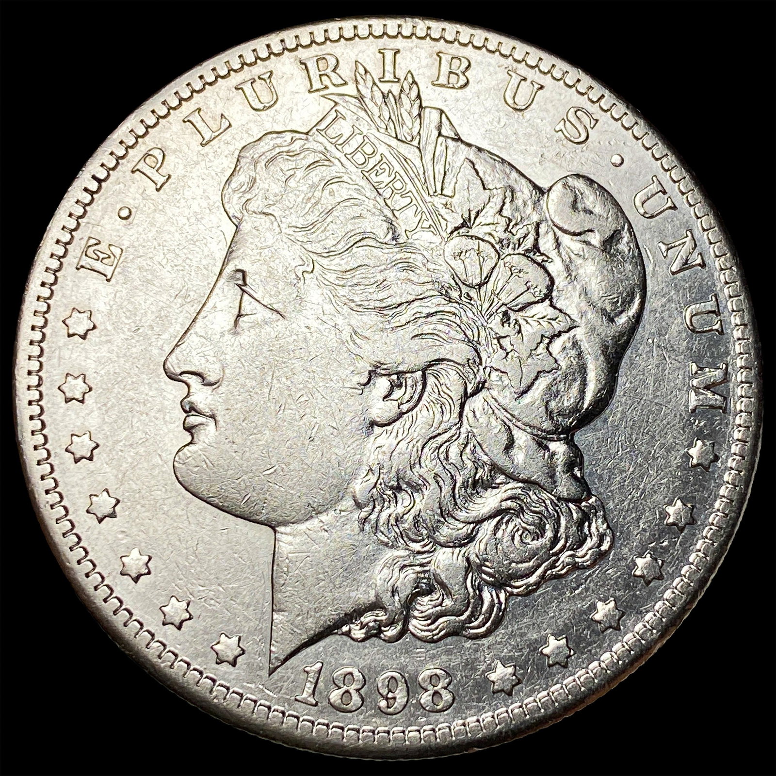 1898-S Silver Morgan Dollar NEARLY UNCIRCULATED: 1898-S Silver Morgan Dollar NEARLY UNCIRCULATED