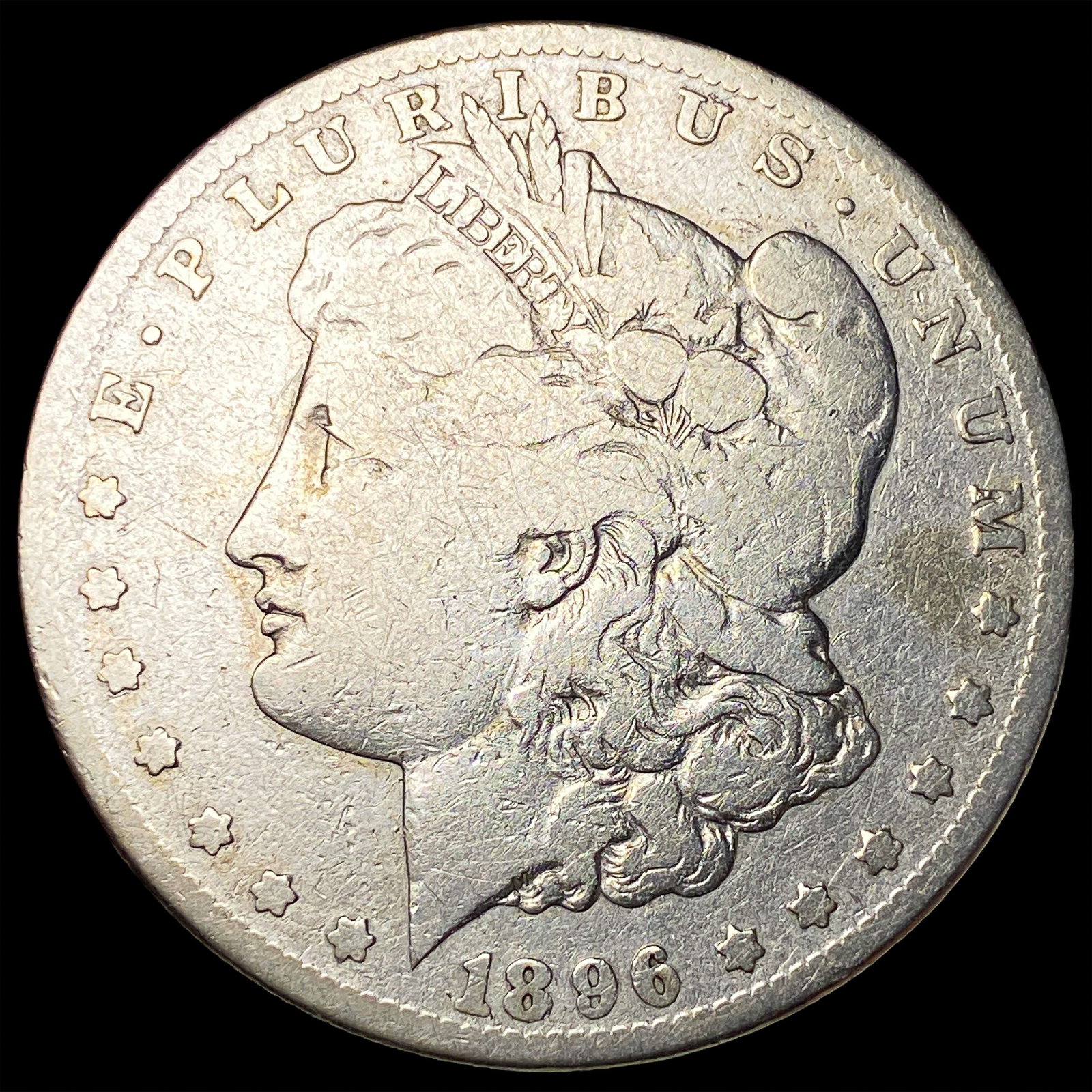 1896-S Silver Morgan Dollar NICELY CIRCULATED: 1896-S Silver Morgan Dollar NICELY CIRCULATED