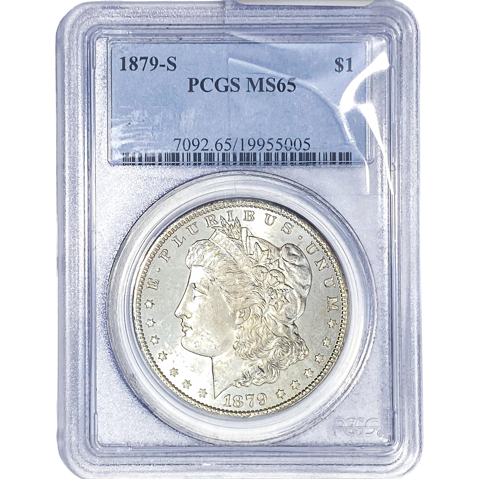 1879-S Morgan Silver Dollar PCGS MS65: 1879-S Morgan Silver Dollar PCGS MS65