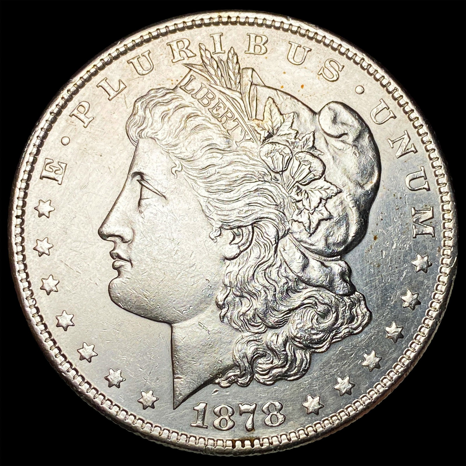 1878-S Silver Morgan Dollar NEARLY UNCIRCULATED: 1878-S Silver Morgan Dollar NEARLY UNCIRCULATED