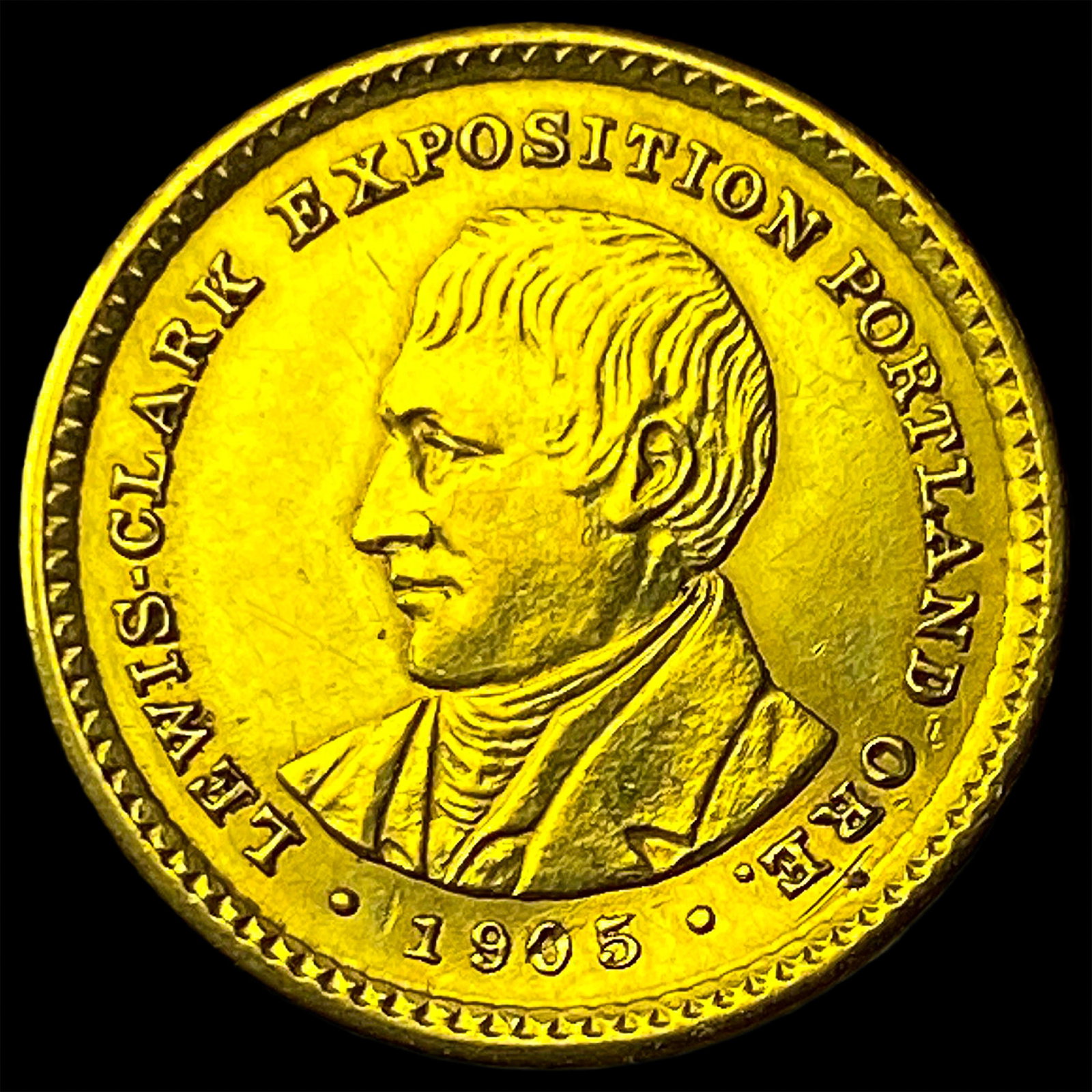 1905 Gold Lewis and Clark Exposition Dollar HIGH GRADE (1 of 2)
