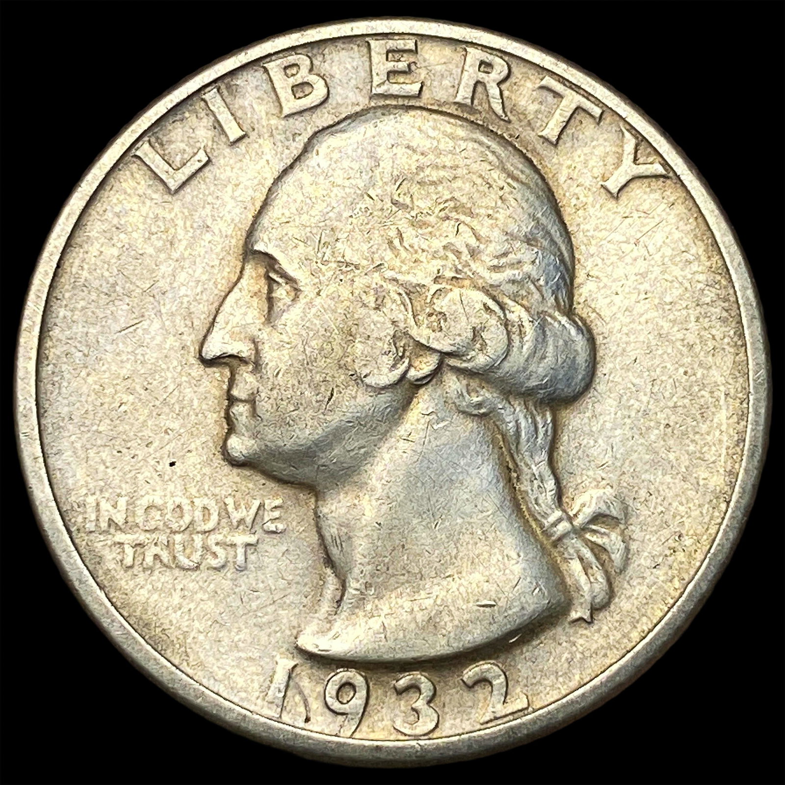1932-D Silver Washington Quarter NEARLY UNCIRCULATED: 1932-D Silver Washington Quarter NEARLY UNCIRCULATED