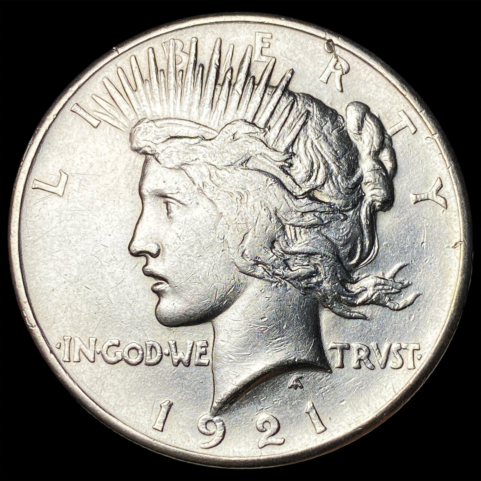 1921 Silver Peace Dollar CLOSELY UNCIRCULATED: 1921 Silver Peace Dollar CLOSELY UNCIRCULATED