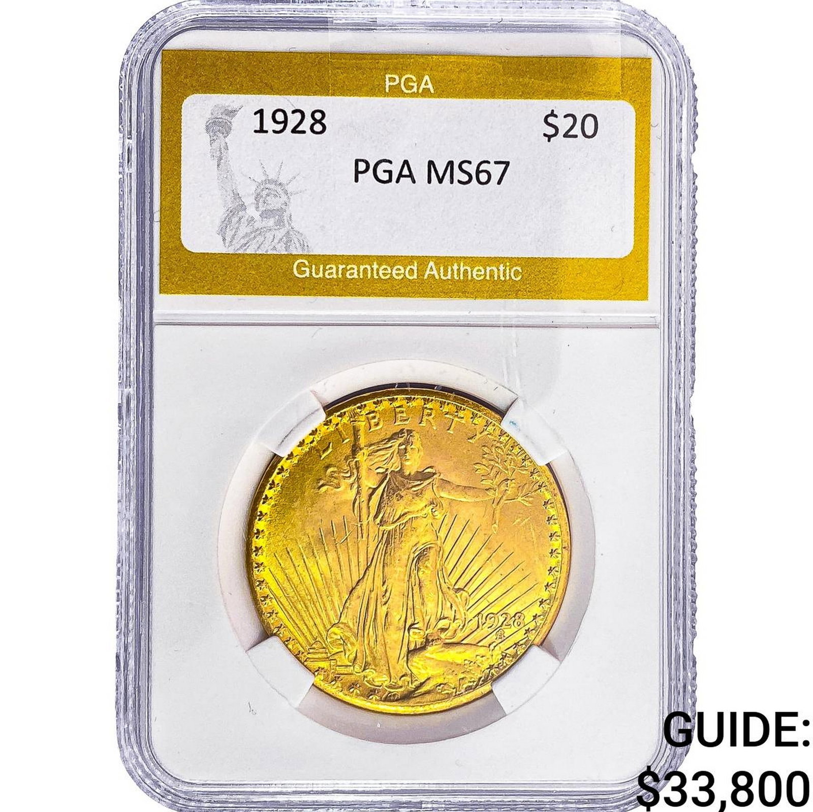 1928 $20 Gold Double Eagle PGA MS67: 1928 $20 Gold Double Eagle PGA MS67