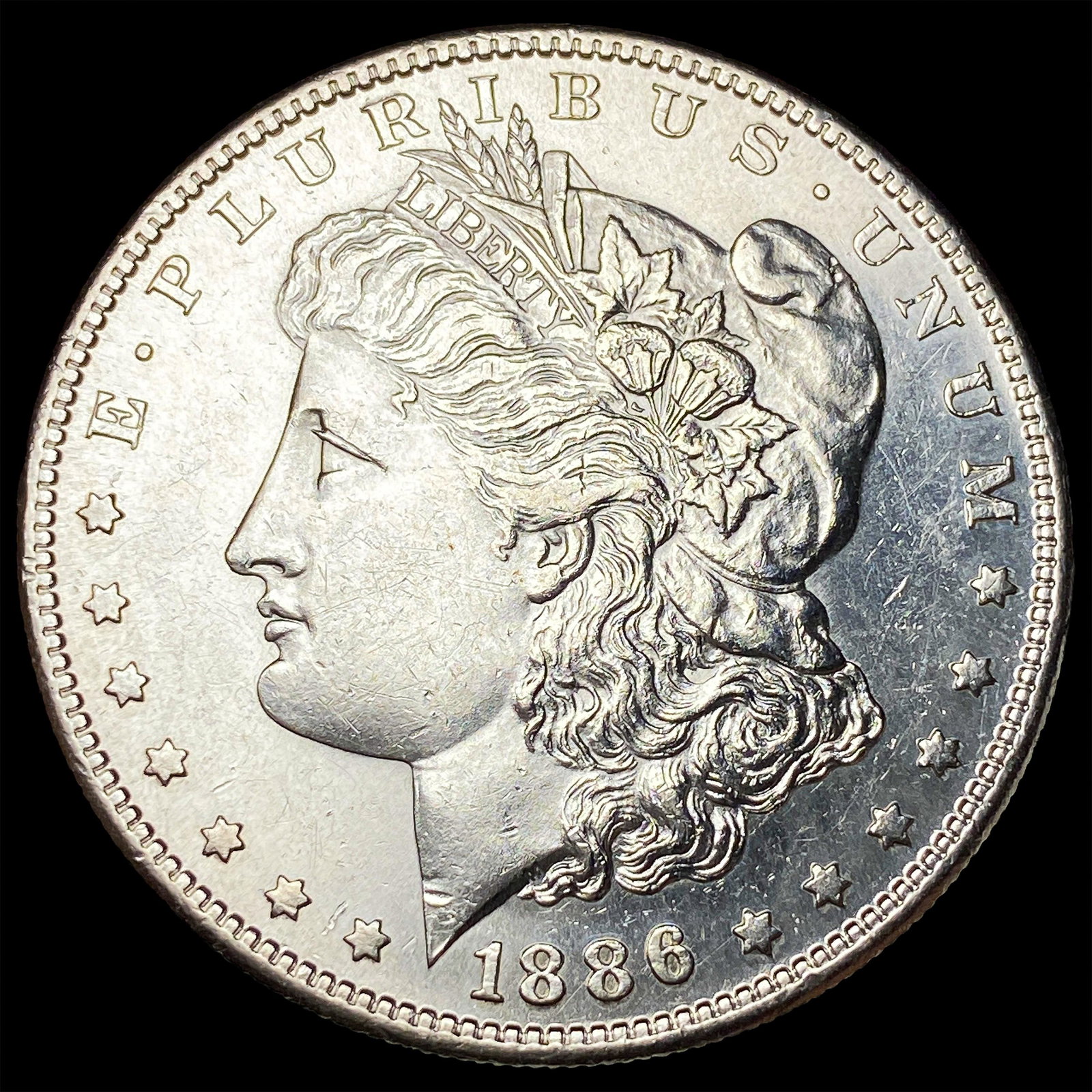 1886-S Silver Morgan Dollar CLOSELY UNCIRCULATED: 1886-S Silver Morgan Dollar CLOSELY UNCIRCULATED