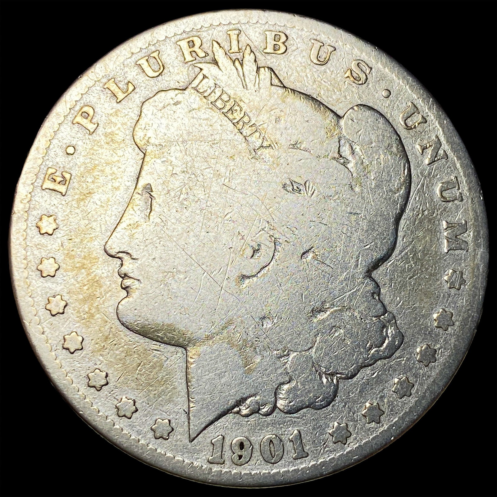 1901-S Silver Morgan Dollar NICELY CIRCULATED: 1901-S Silver Morgan Dollar NICELY CIRCULATED