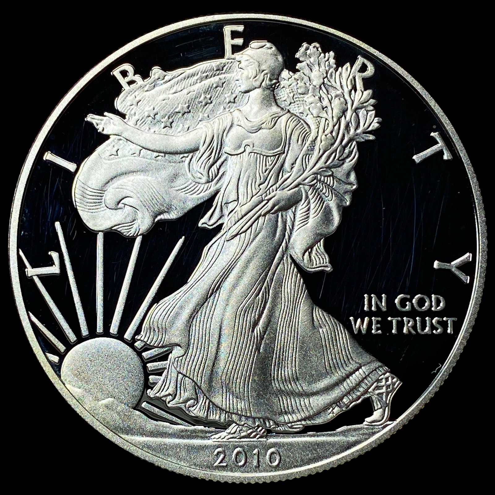 2010-W 1 oz Silver American Eagle Proof GEM PROOF: 2010-W 1 oz Silver American Eagle Proof GEM PROOF