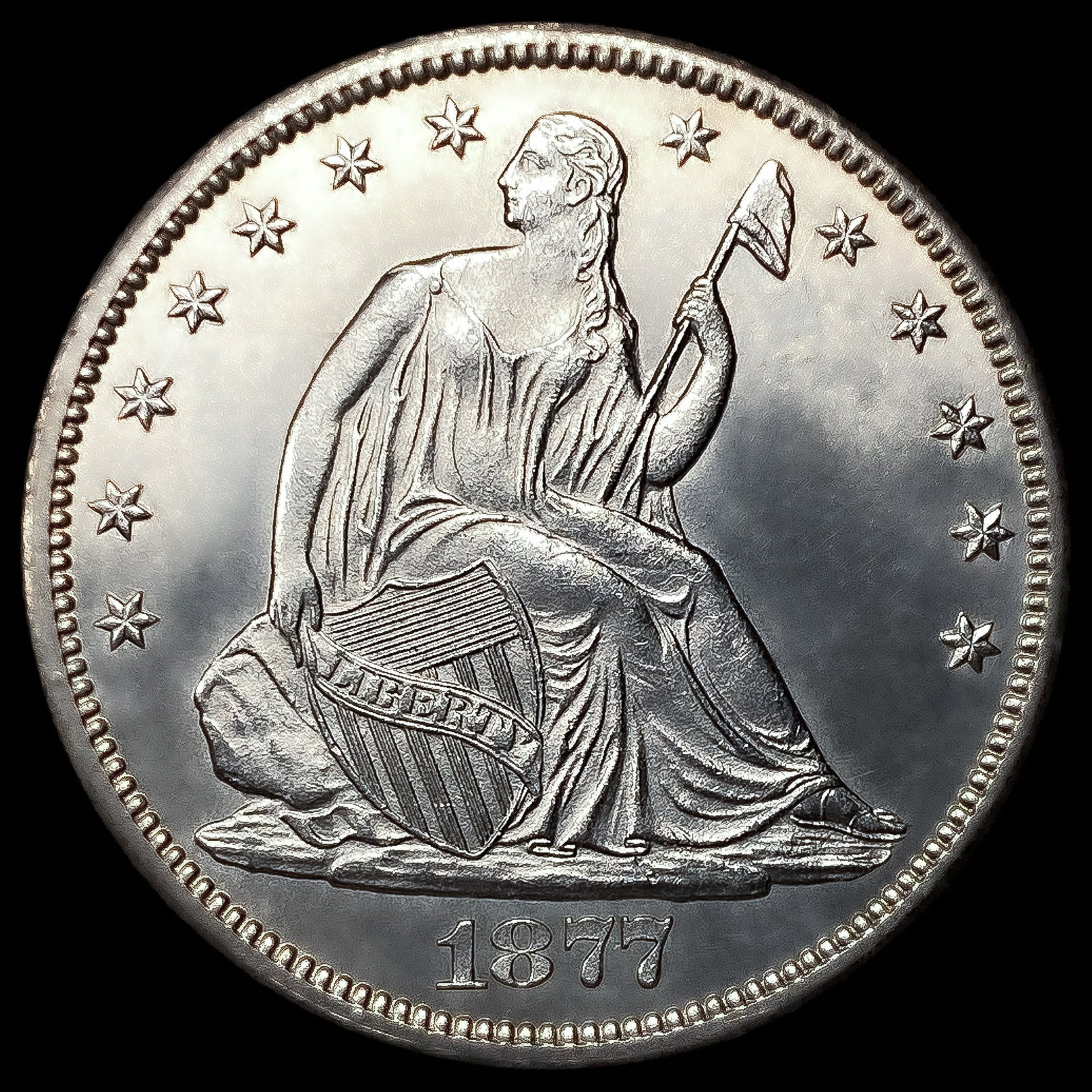 1877-CC Seated Liberty Half Dollar (1 of 2)