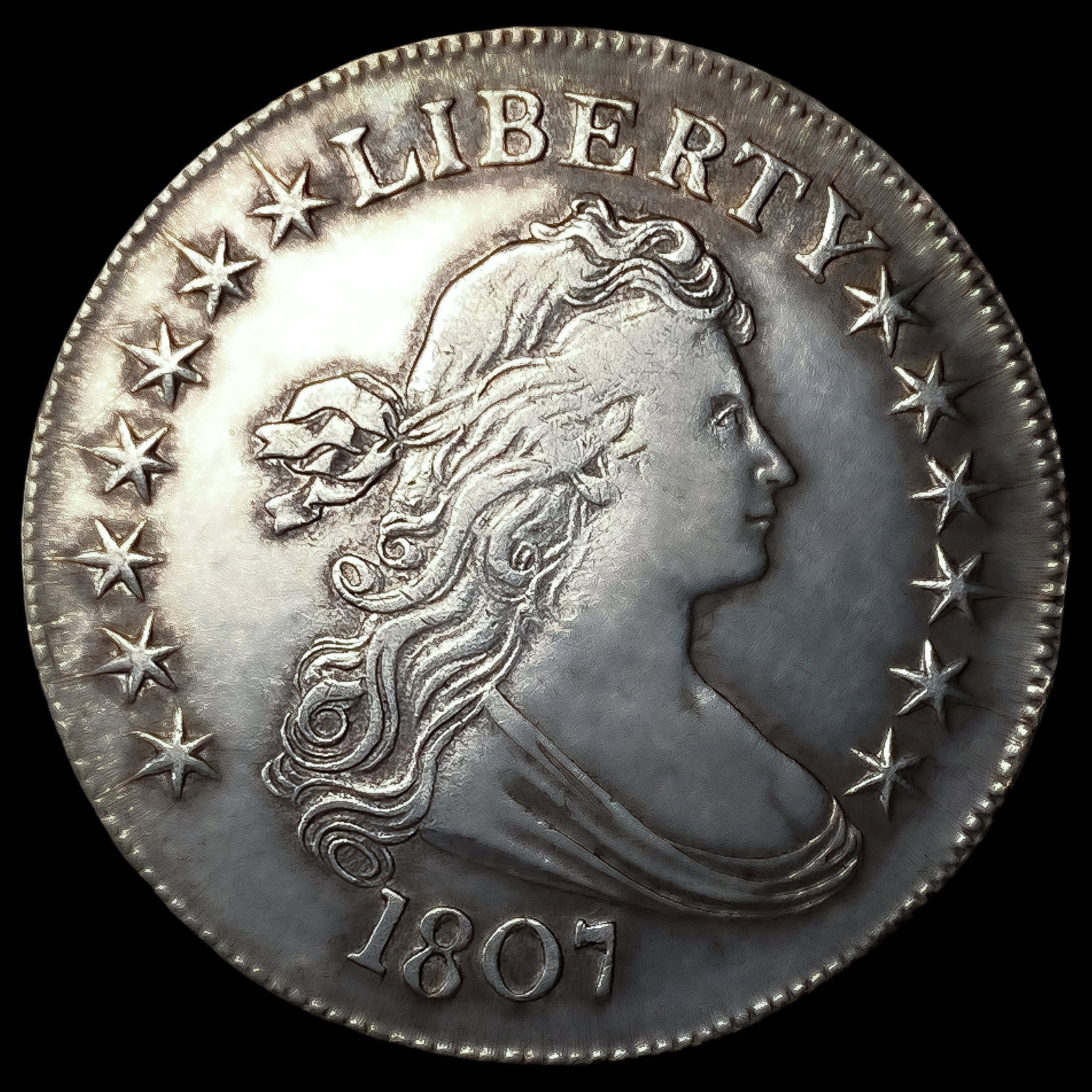 1807 Draped Bust Half Dollar (1 of 2)
