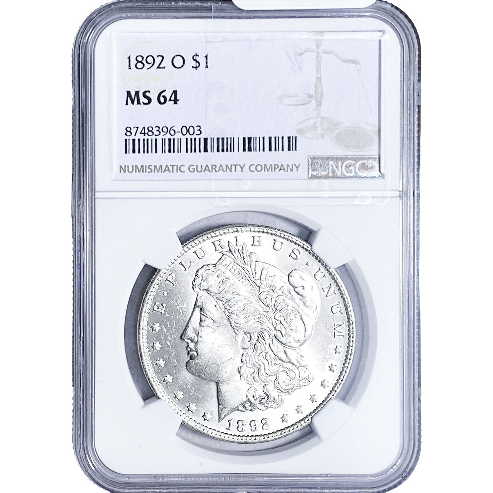1892-O Morgan Silver Dollar NGC MS64 (1 of 4)