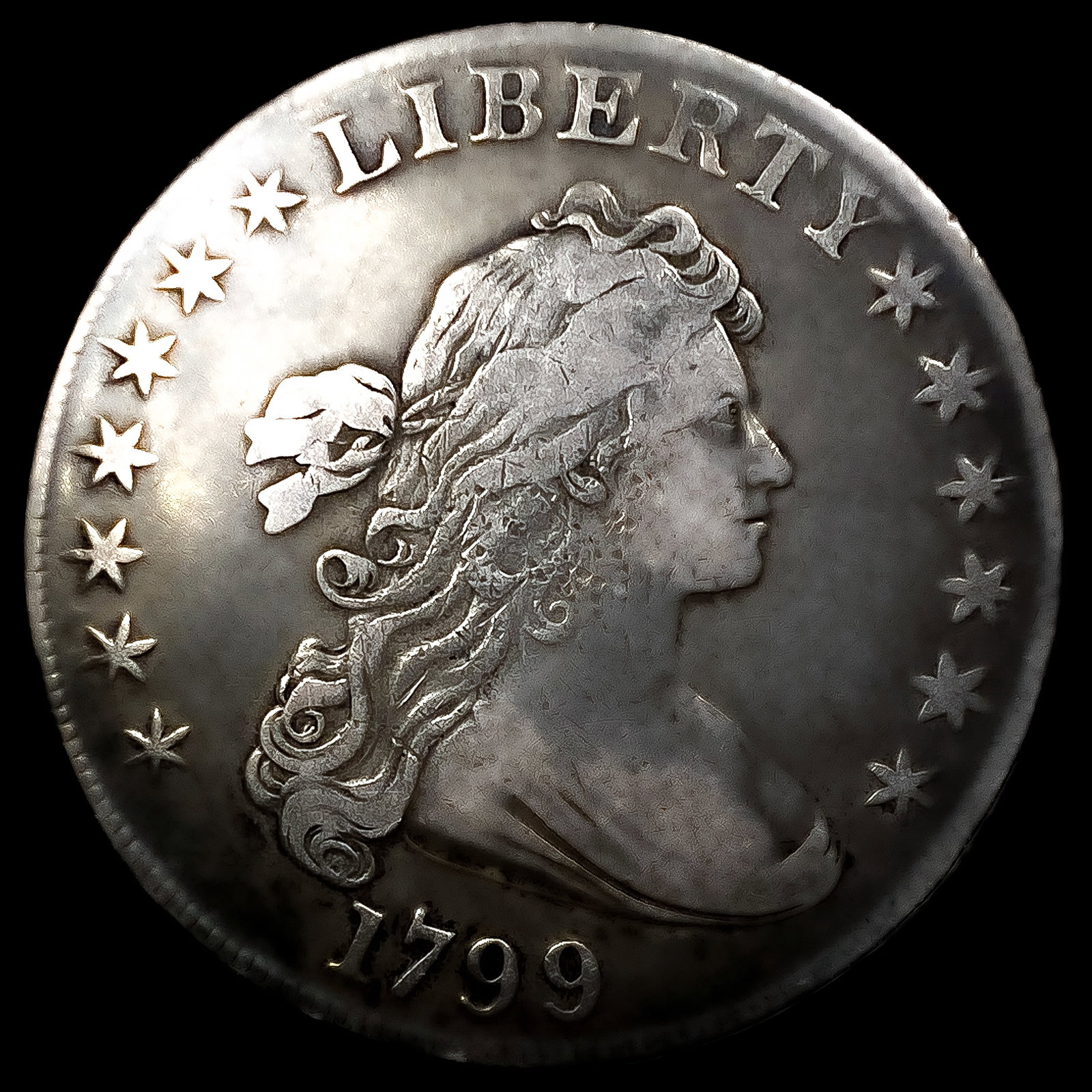 1799 BB-164 Draped Bust Dollar (1 of 2)