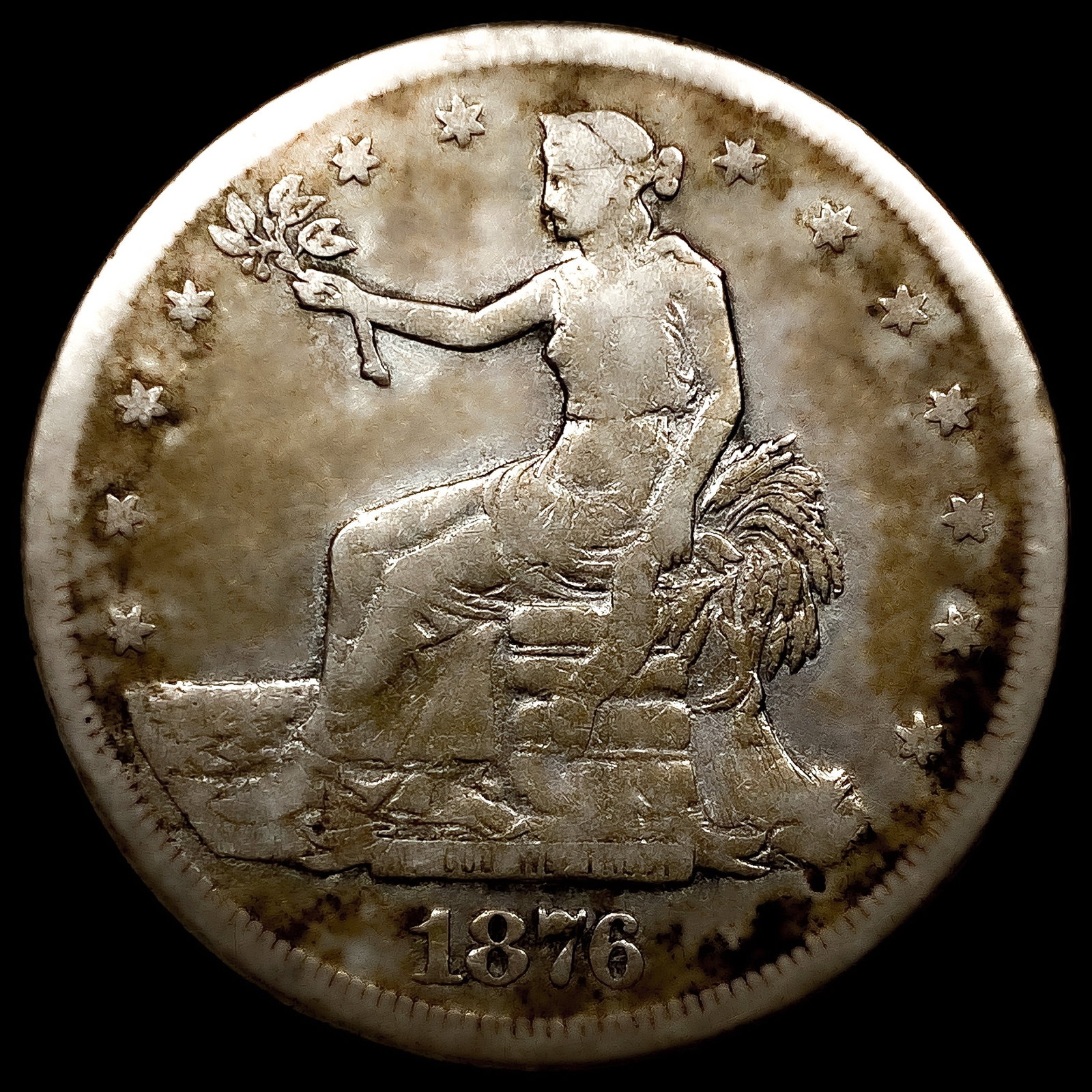 1876-CC Silver Trade Dollar: 1876-CC Silver Trade Dollar