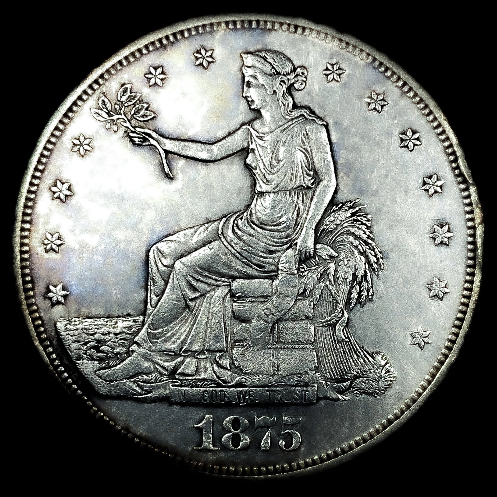 1875-CC Silver Trade Dollar (1 of 2)